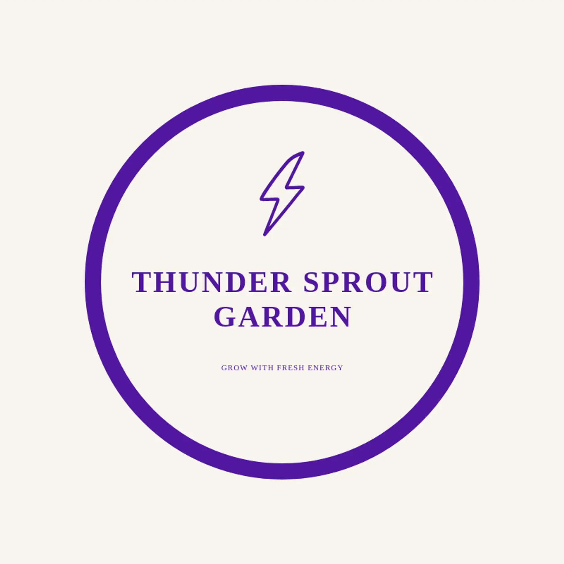 Thunder Sprout Garden logo for thunder