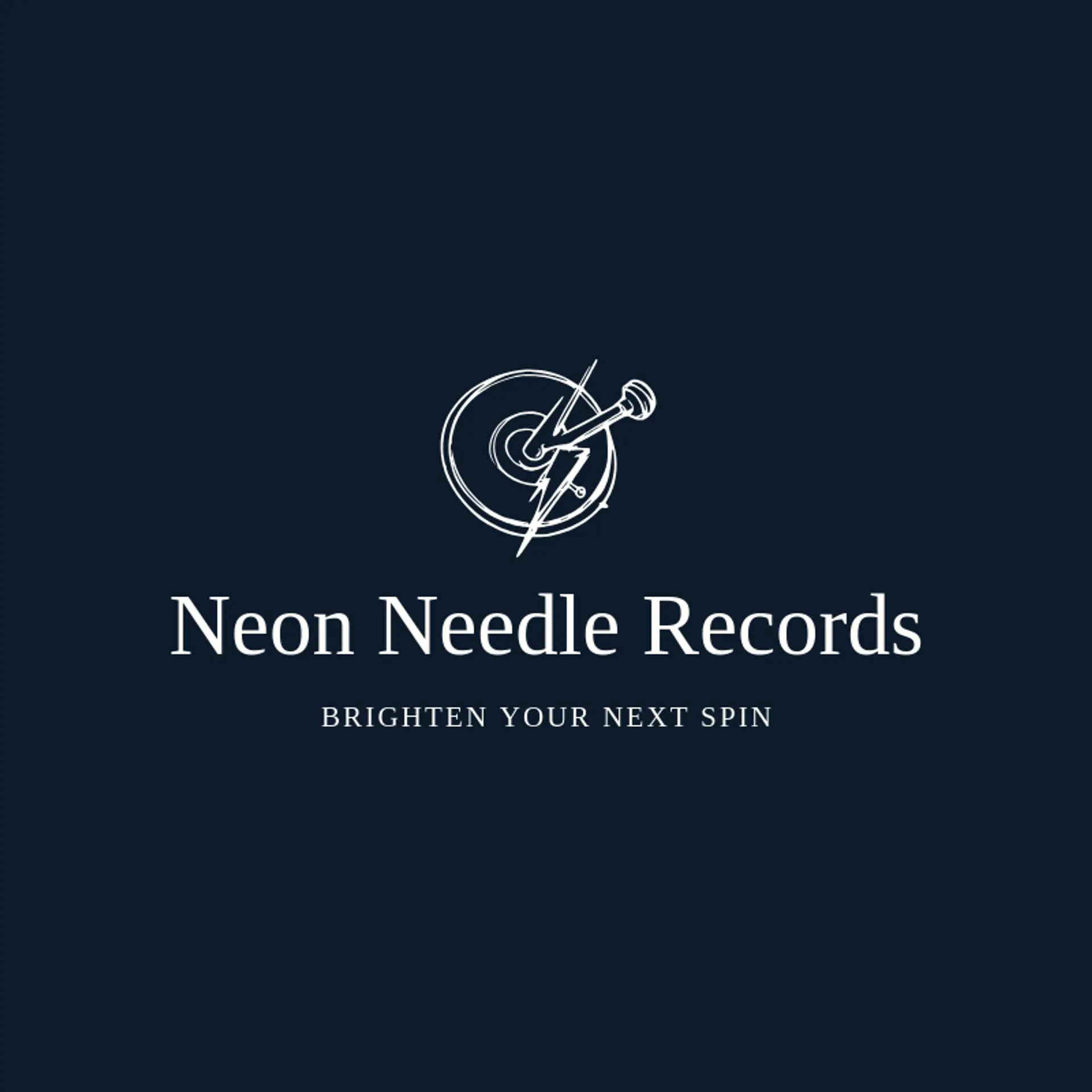 Neon Needle Records logo for vinyl