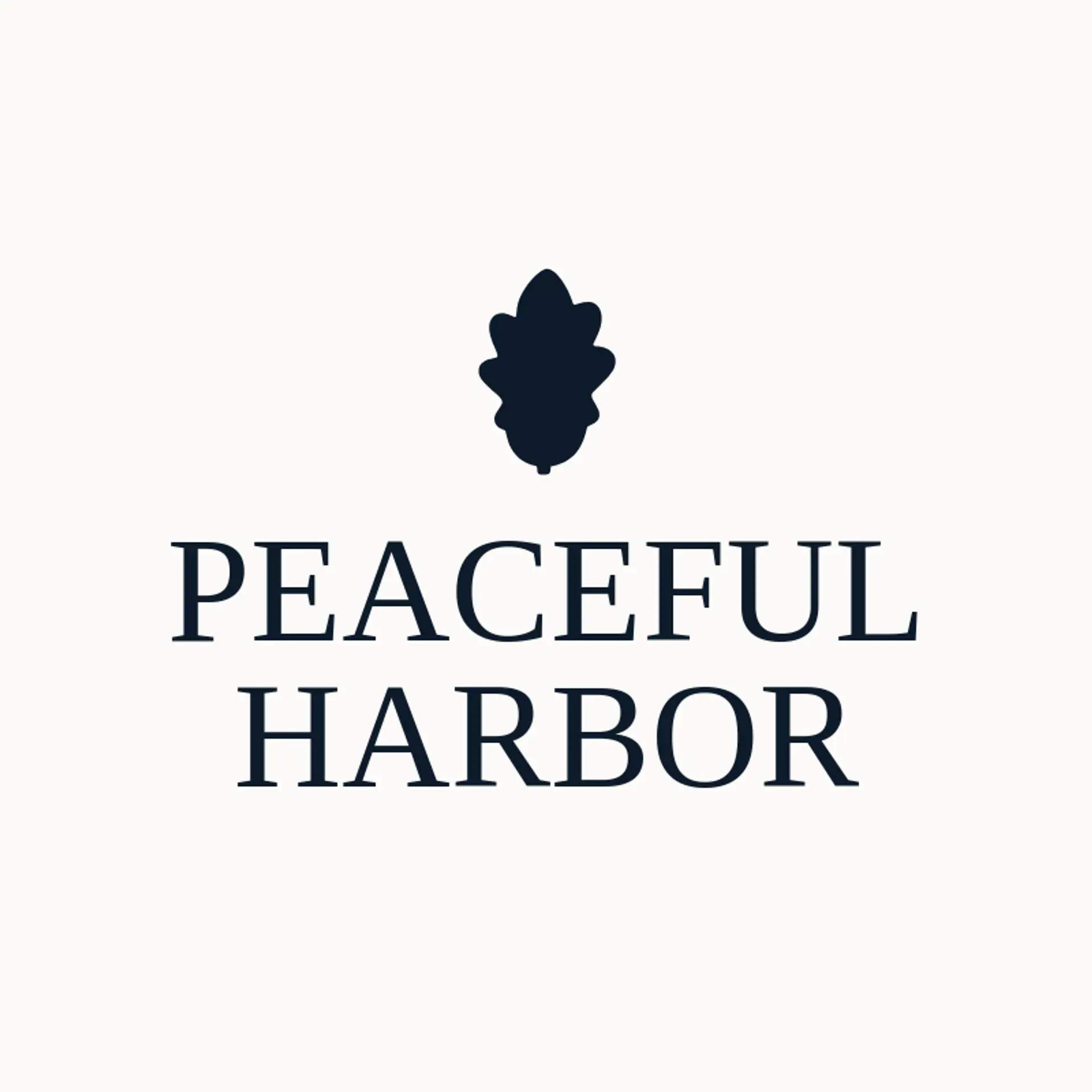 Peaceful Harbor logo for funeral home