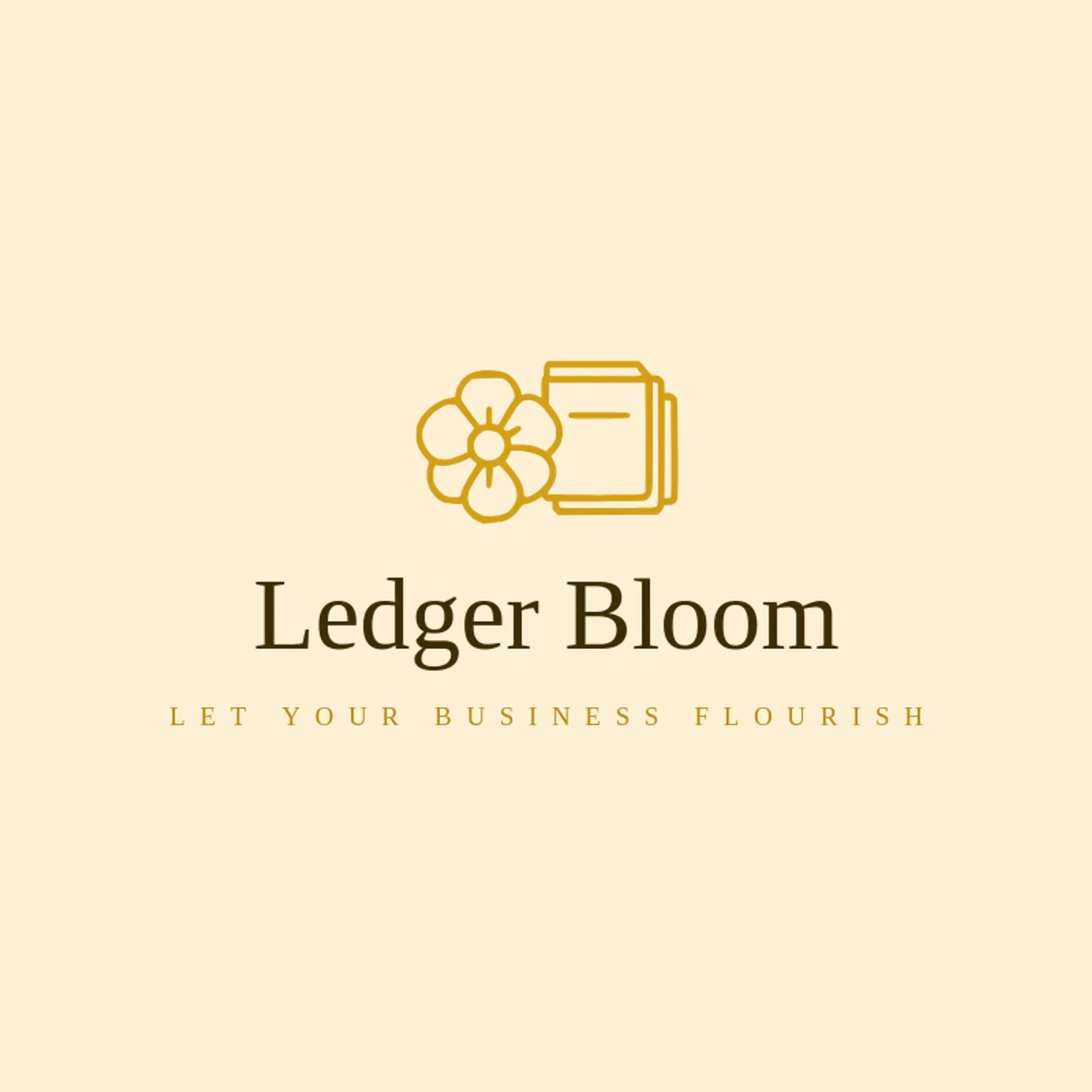 Ledger Bloom logo for bookkeeping