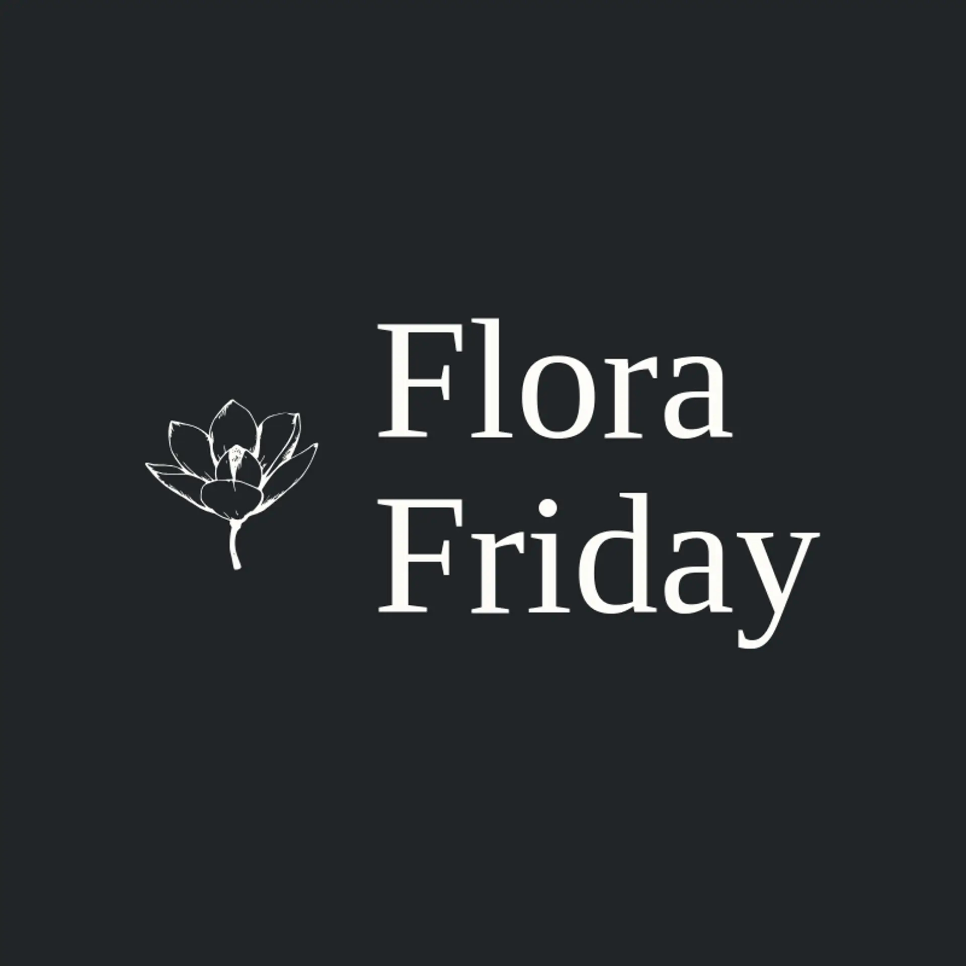 Flora Friday logo for bloom