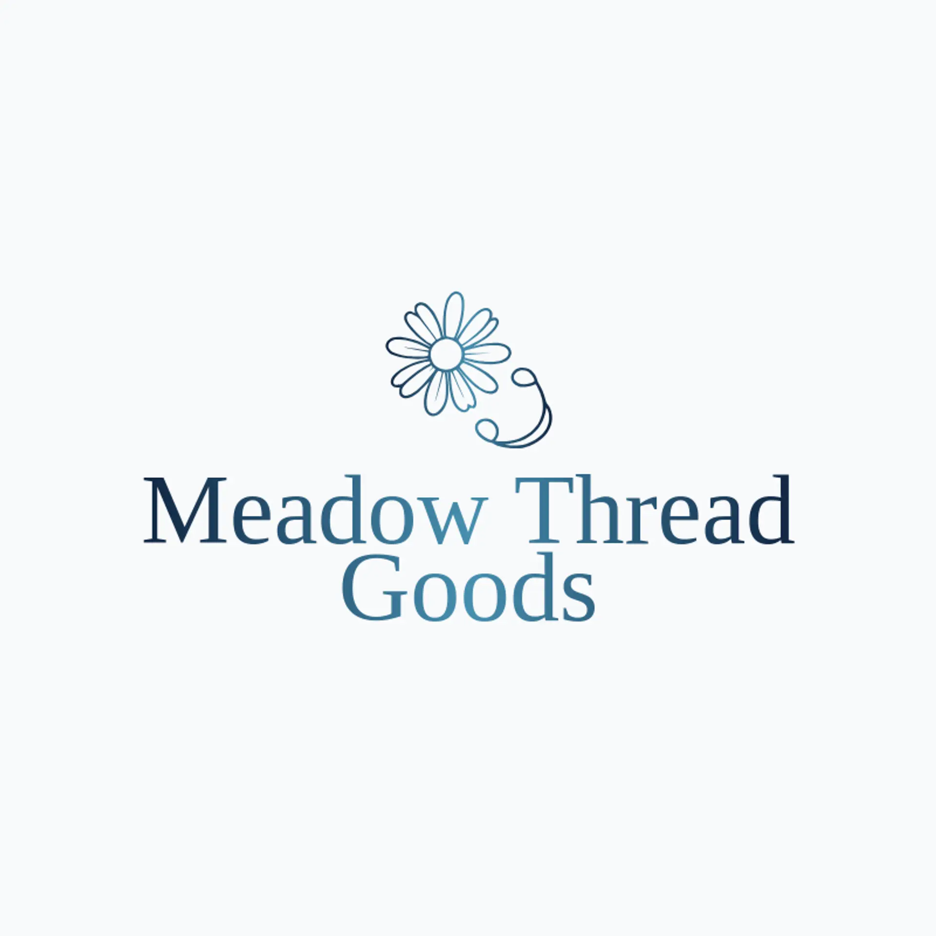 Meadow Thread Goods logo for wildflower