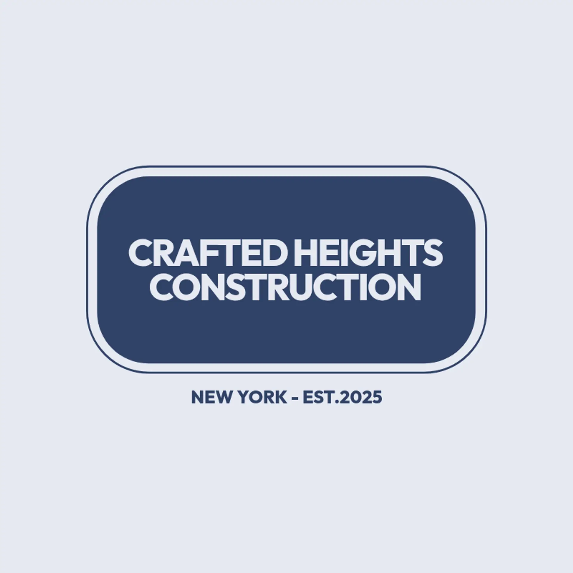 Crafted Heights Construction logo for general construction