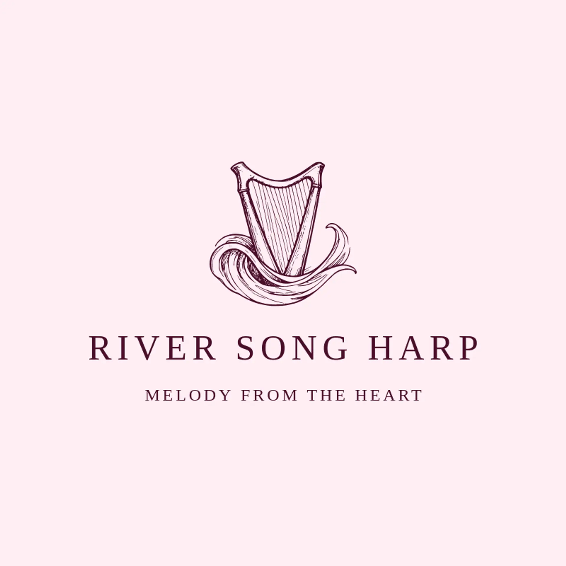 River Song Harp logo for irish