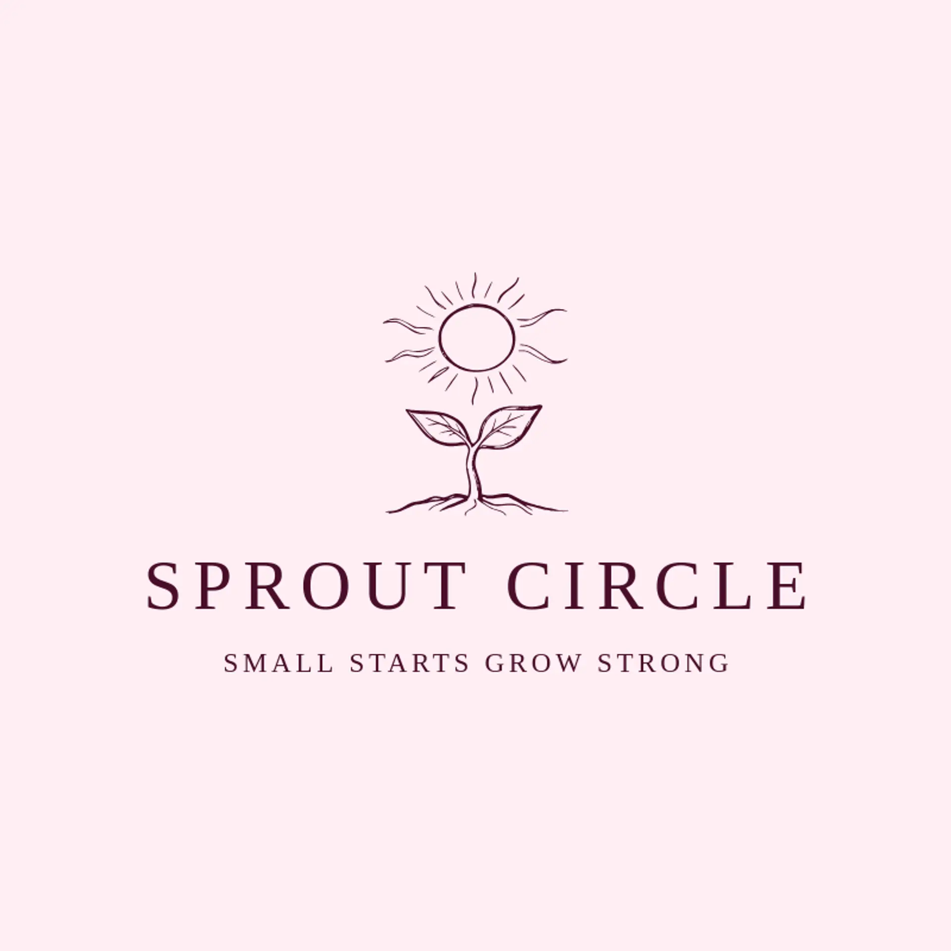 Sprout Circle logo for gardening