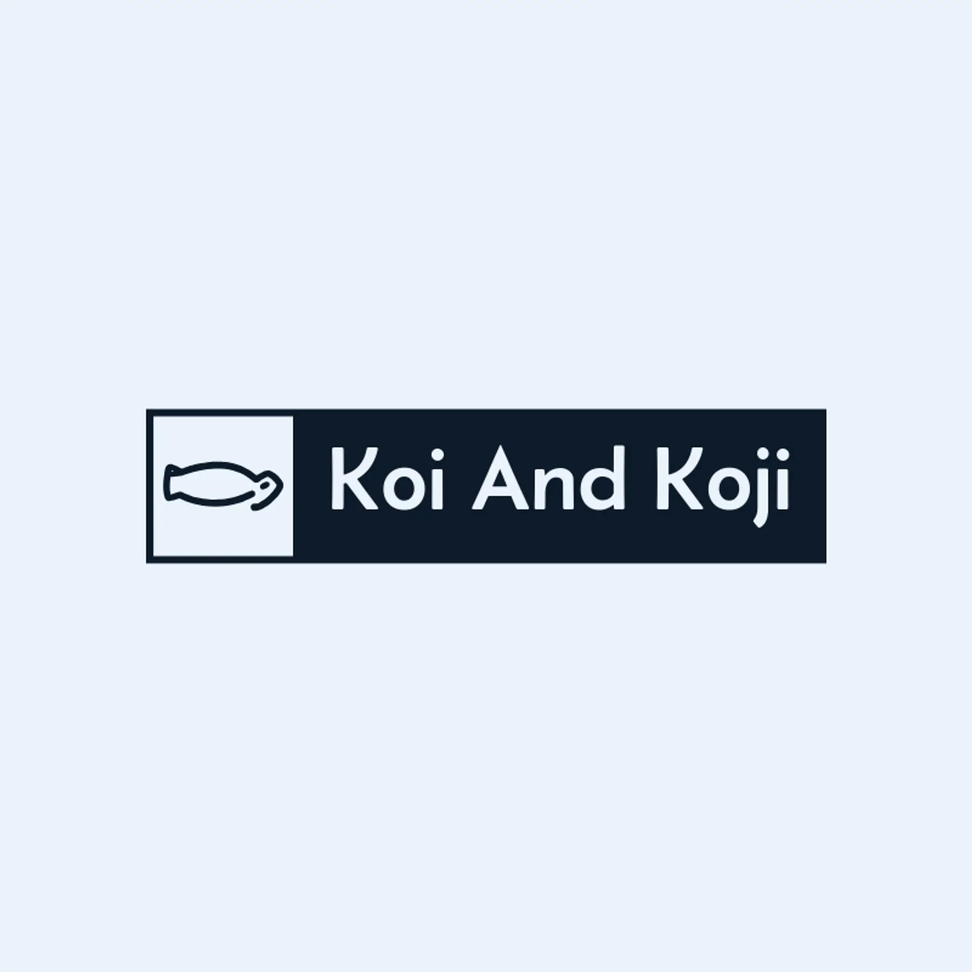 Koi And Koji logo for sushi