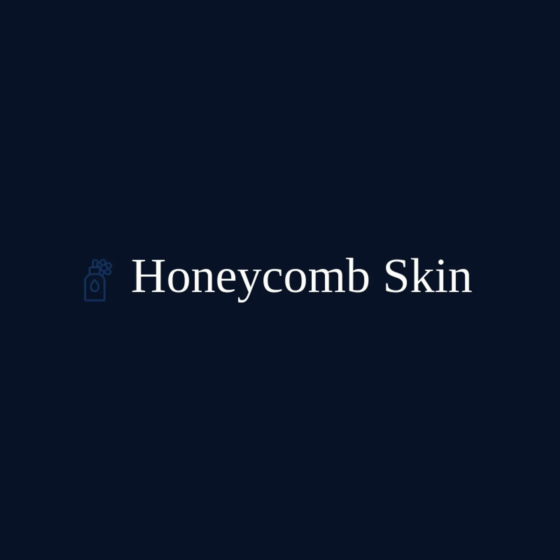 Honeycomb Skin logo for cosmetics