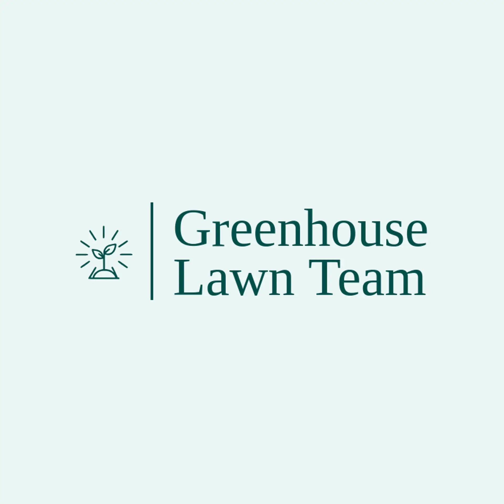 Greenhouse Lawn Team logo for lawncare