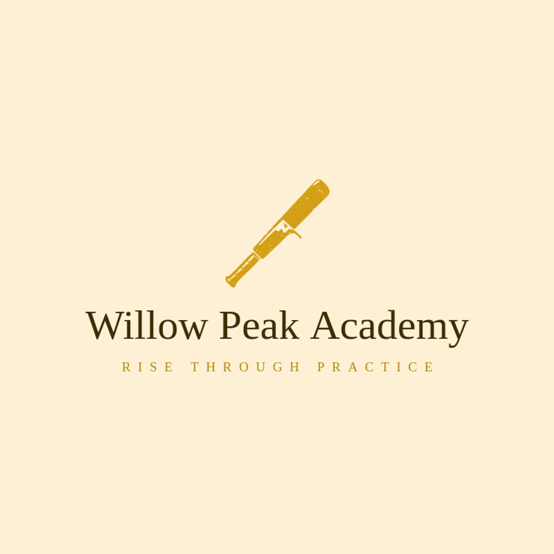 Willow Peak Academy logo for cricket team