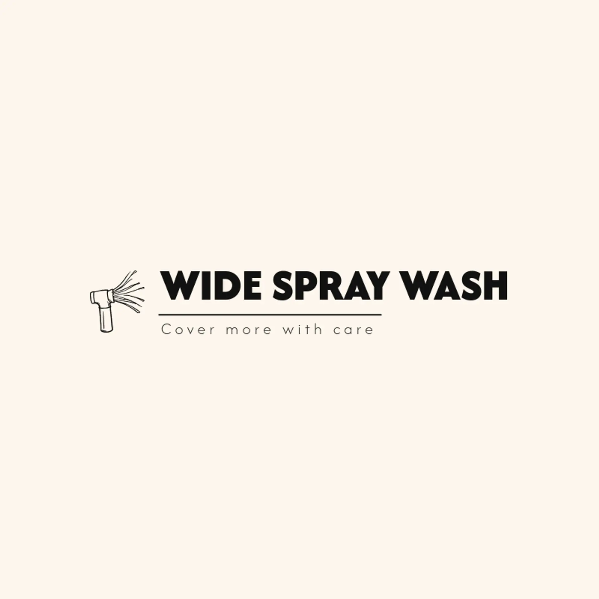 Wide Spray Wash logo for pressure washing