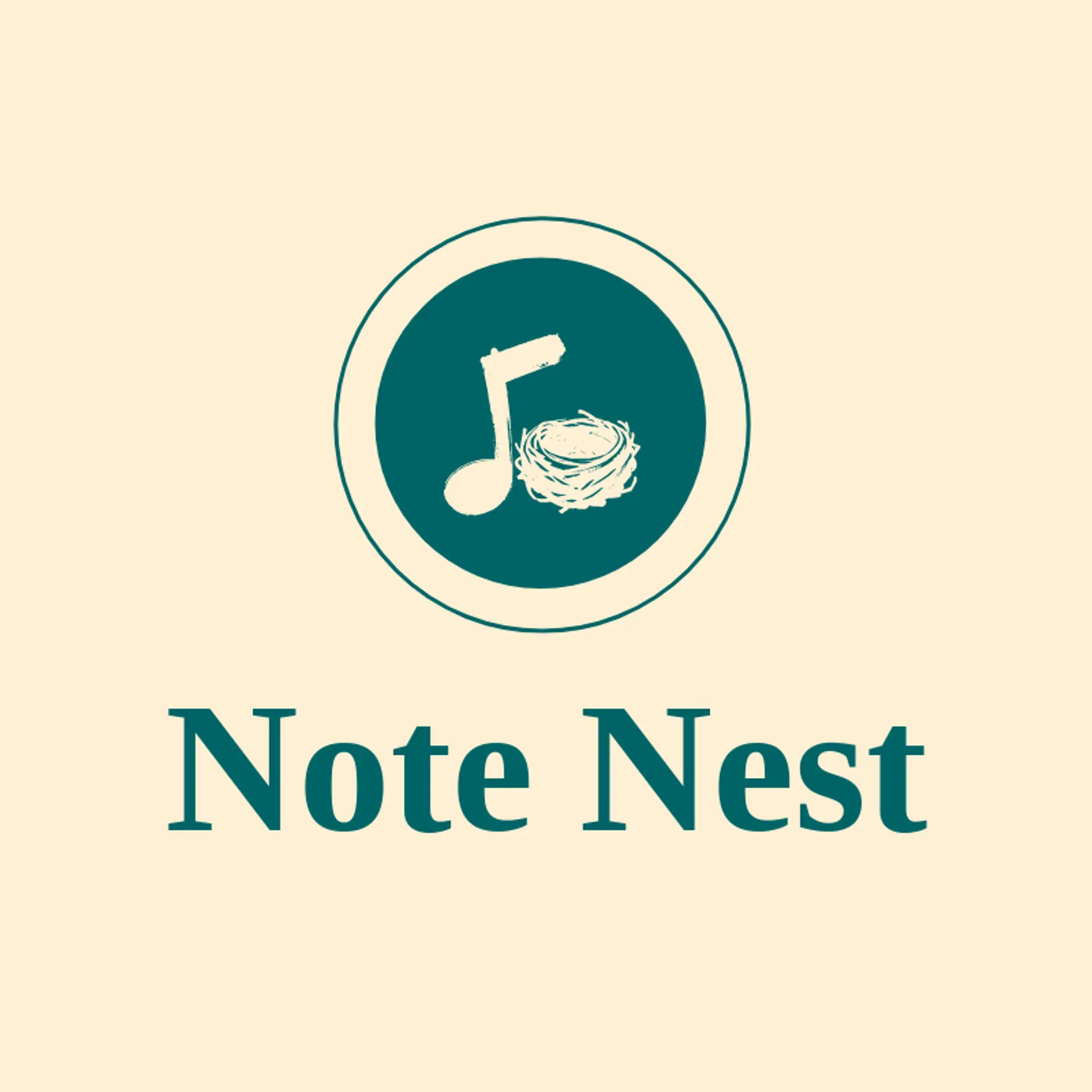 Note Nest logo for music note