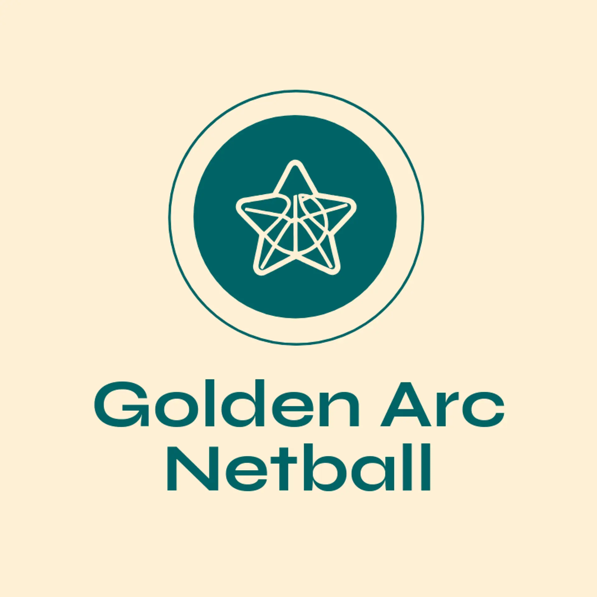 Golden Arc Netball logo for netball