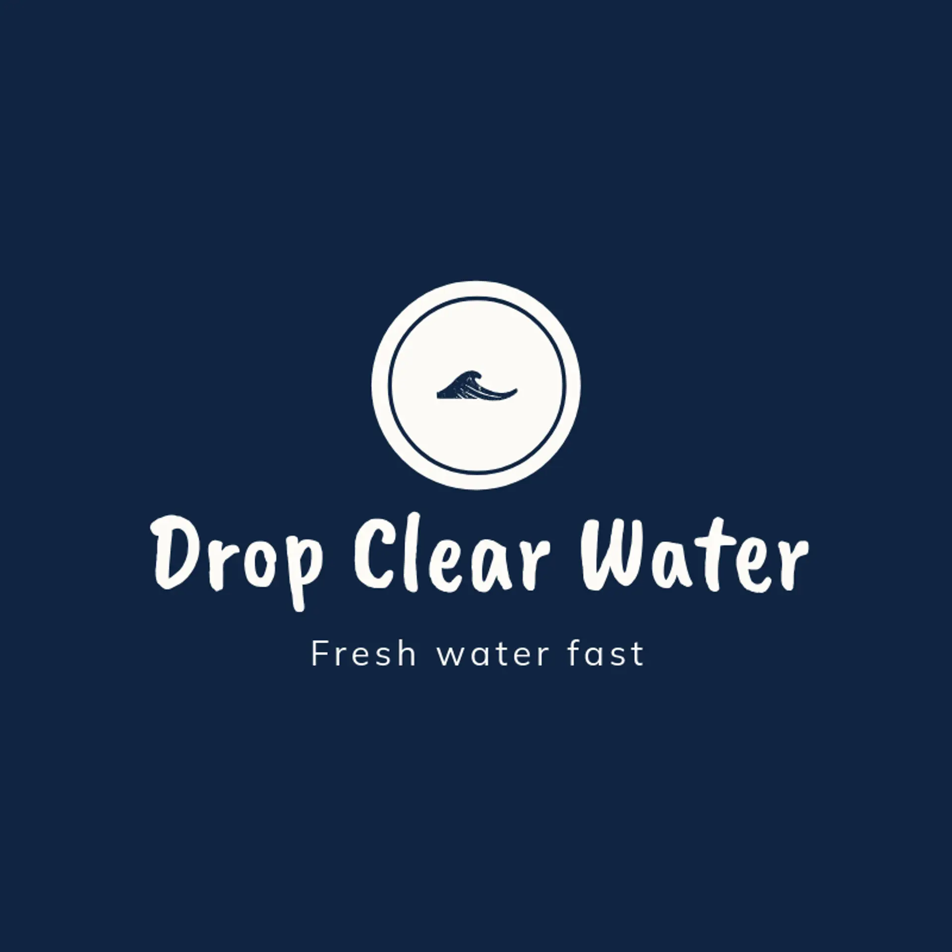 Drop Clear Water logo for water refilling station