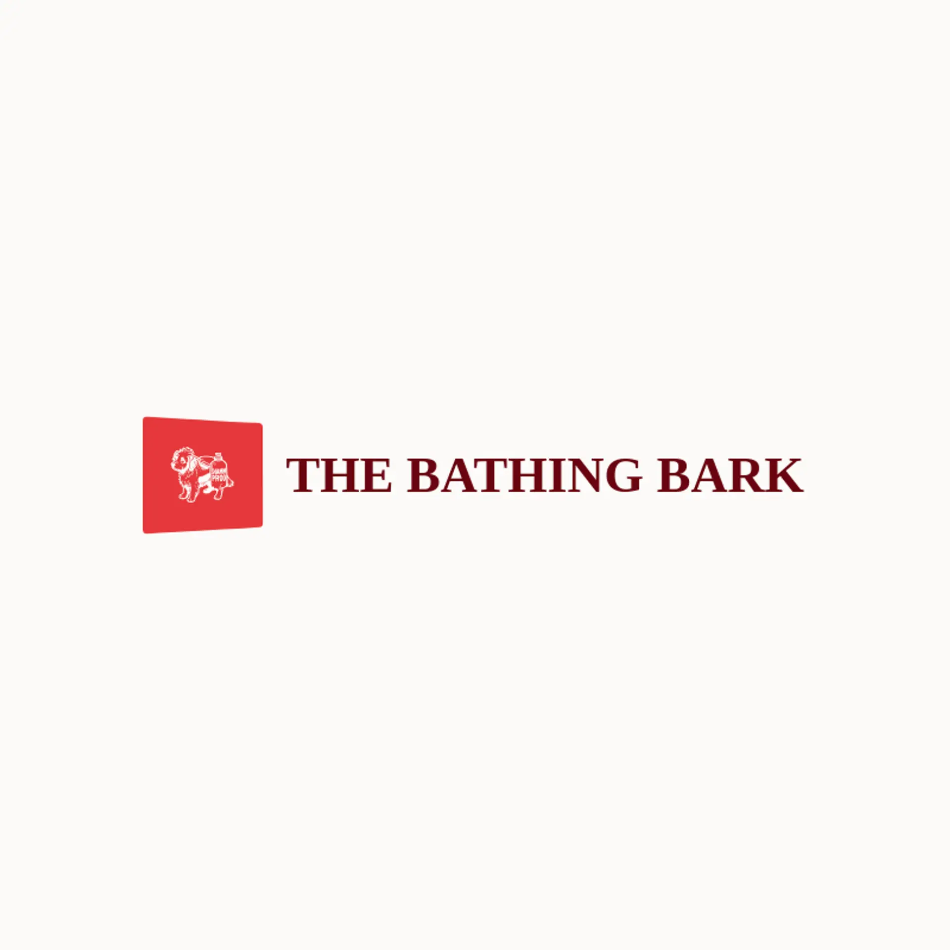 The Bathing Bark logo for dog grooming
