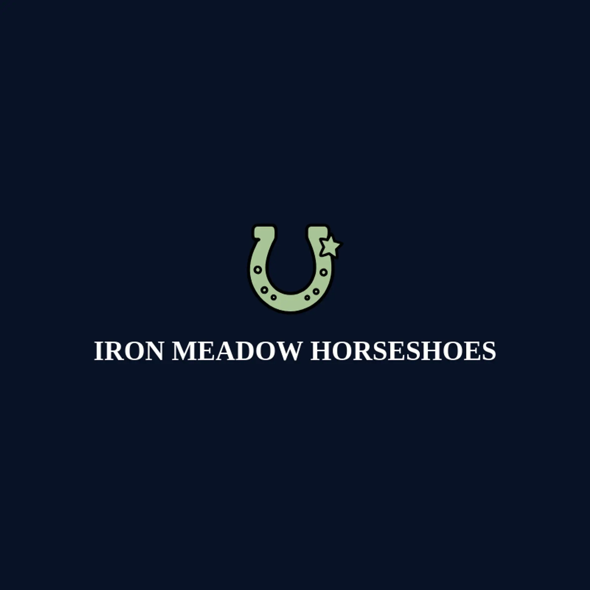 Iron Meadow Horseshoes logo for horseshoe