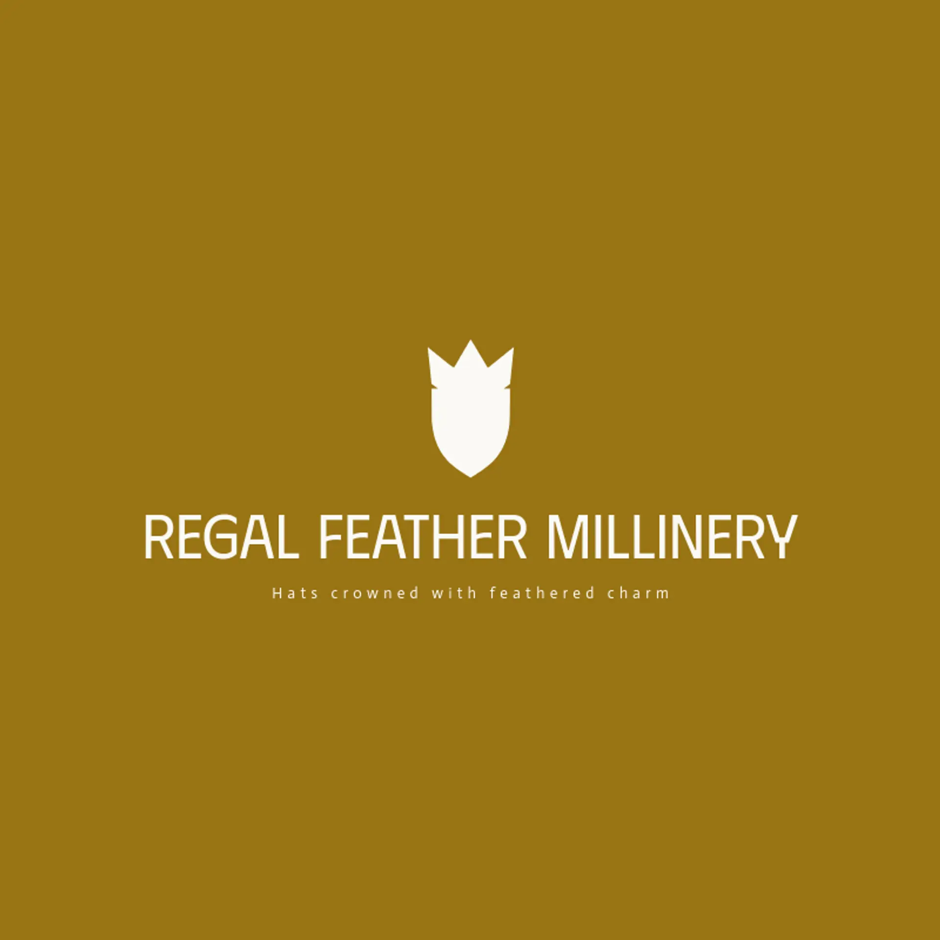 Regal Feather Millinery logo for queen