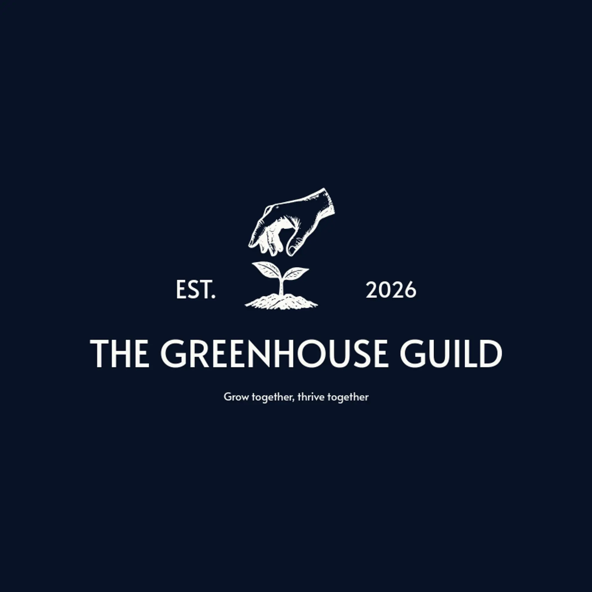 The Greenhouse Guild logo for garden
