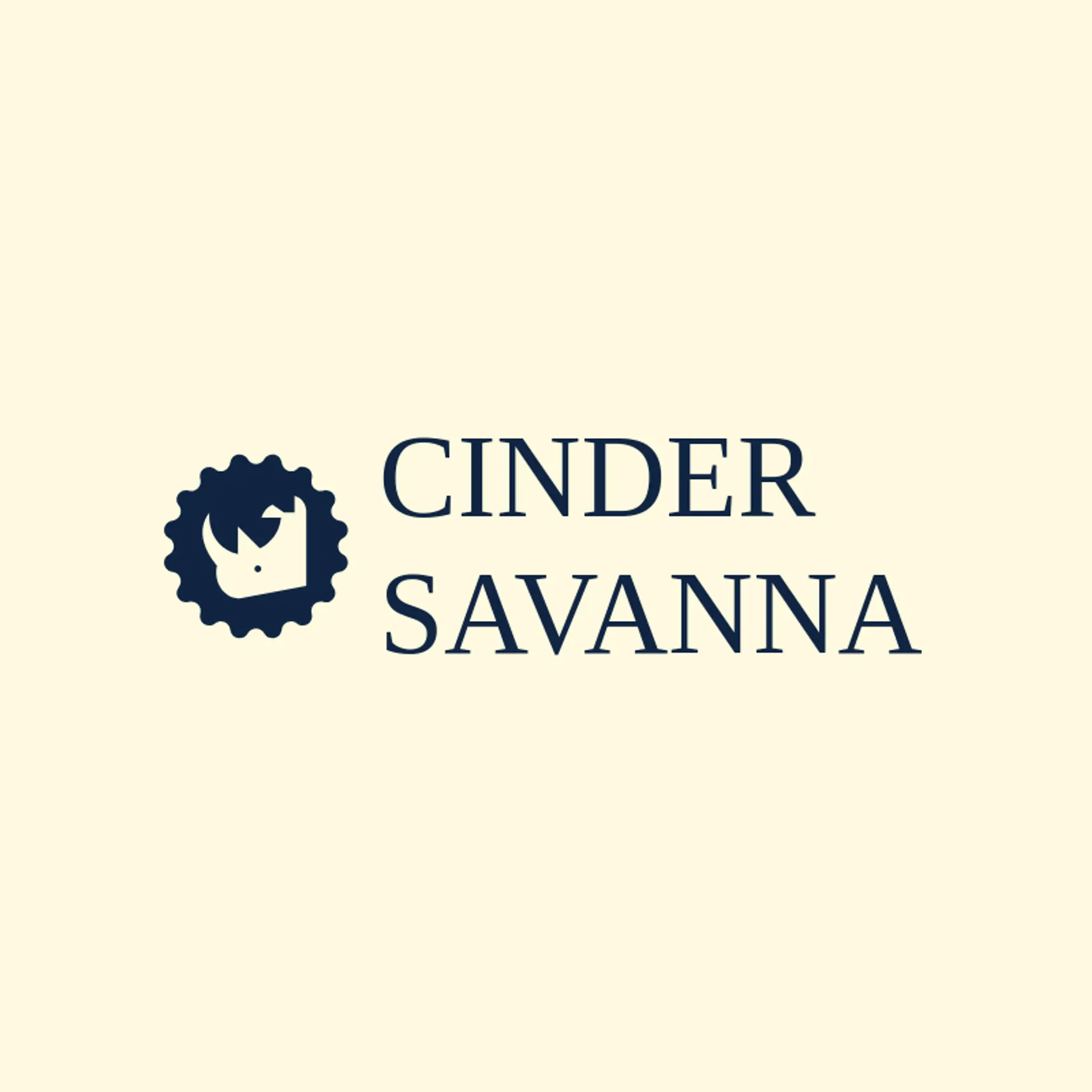 Cinder Savanna logo for rhino