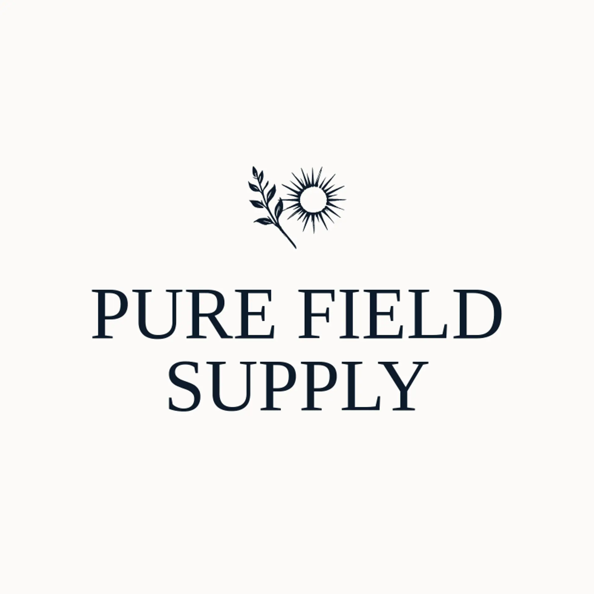 Pure Field Supply logo for fresh