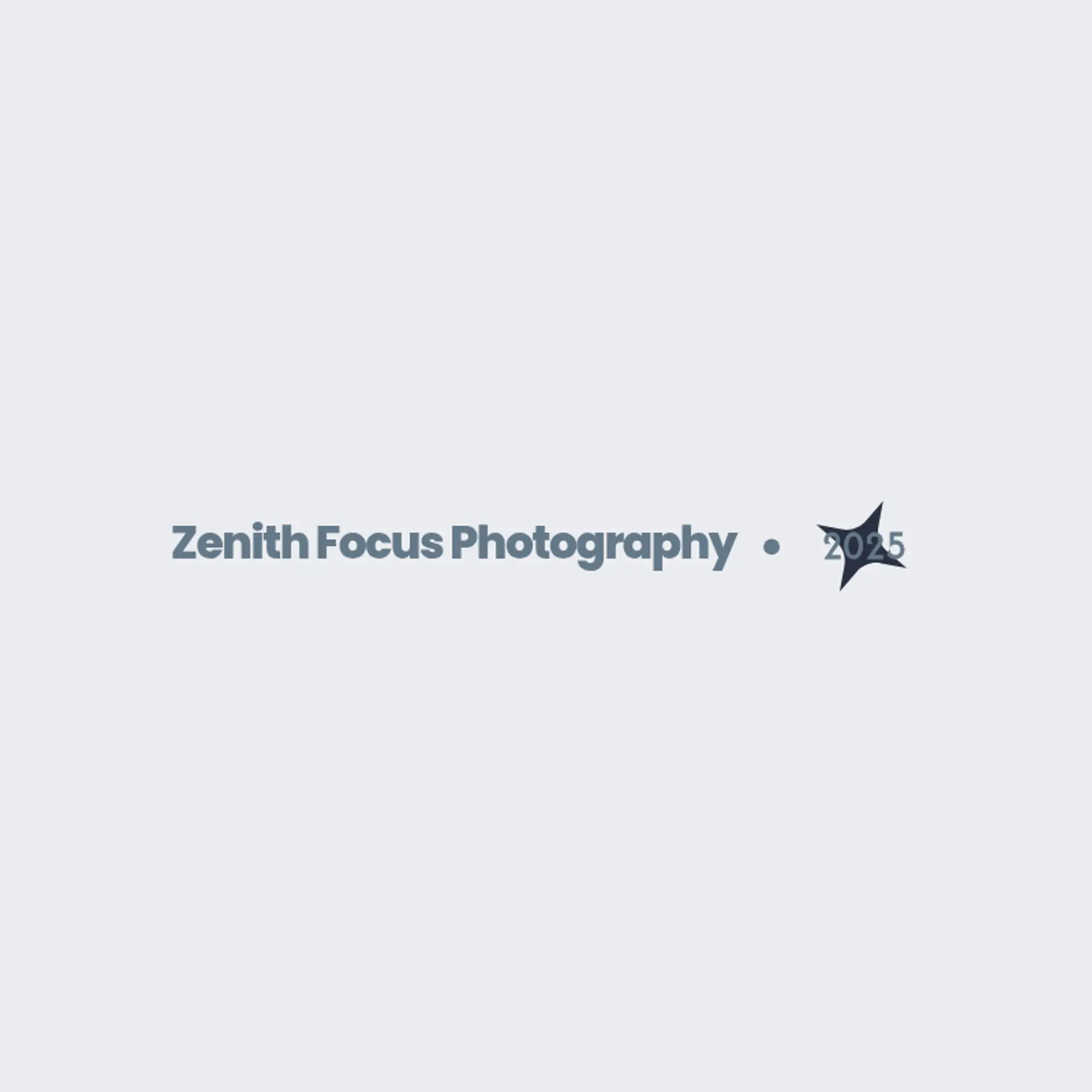 Zenith Focus Photography logo for photography business