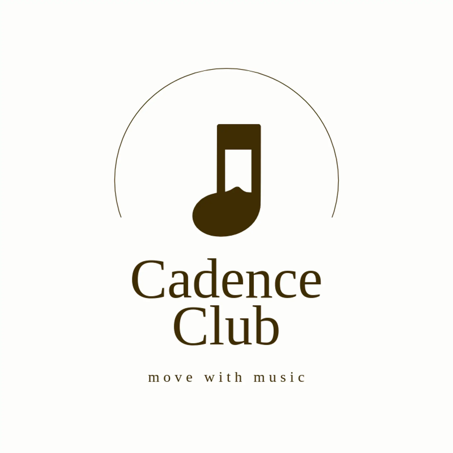 Cadence Club logo for music note