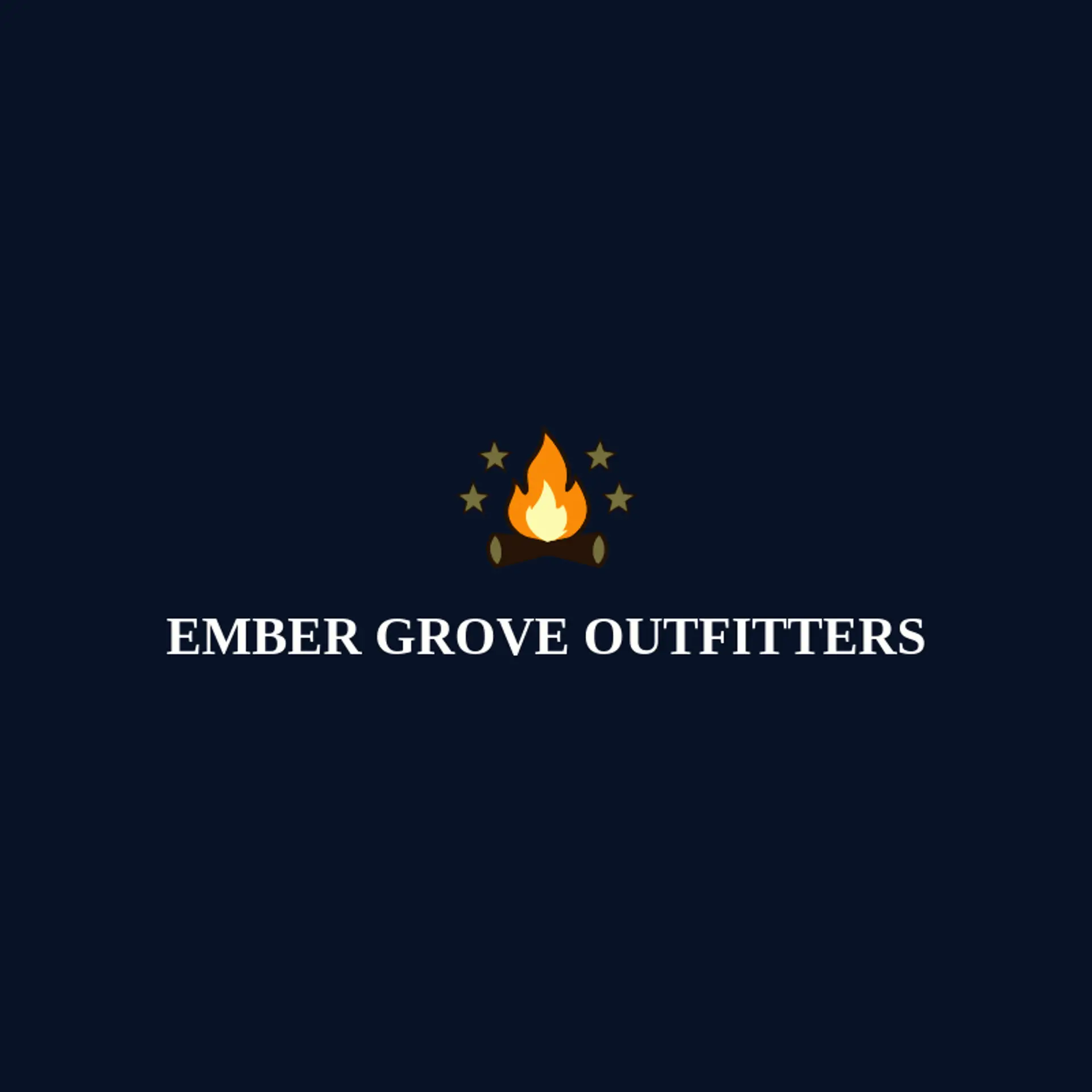 Ember Grove Outfitters logo for campfire