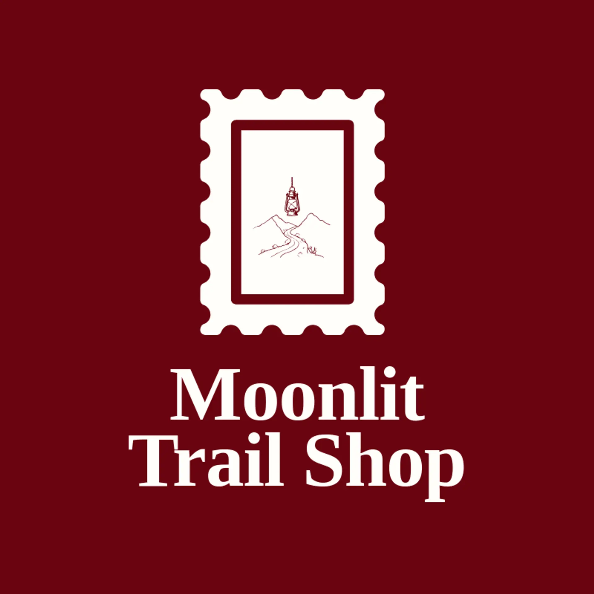 Moonlit Trail Shop logo for lantern
