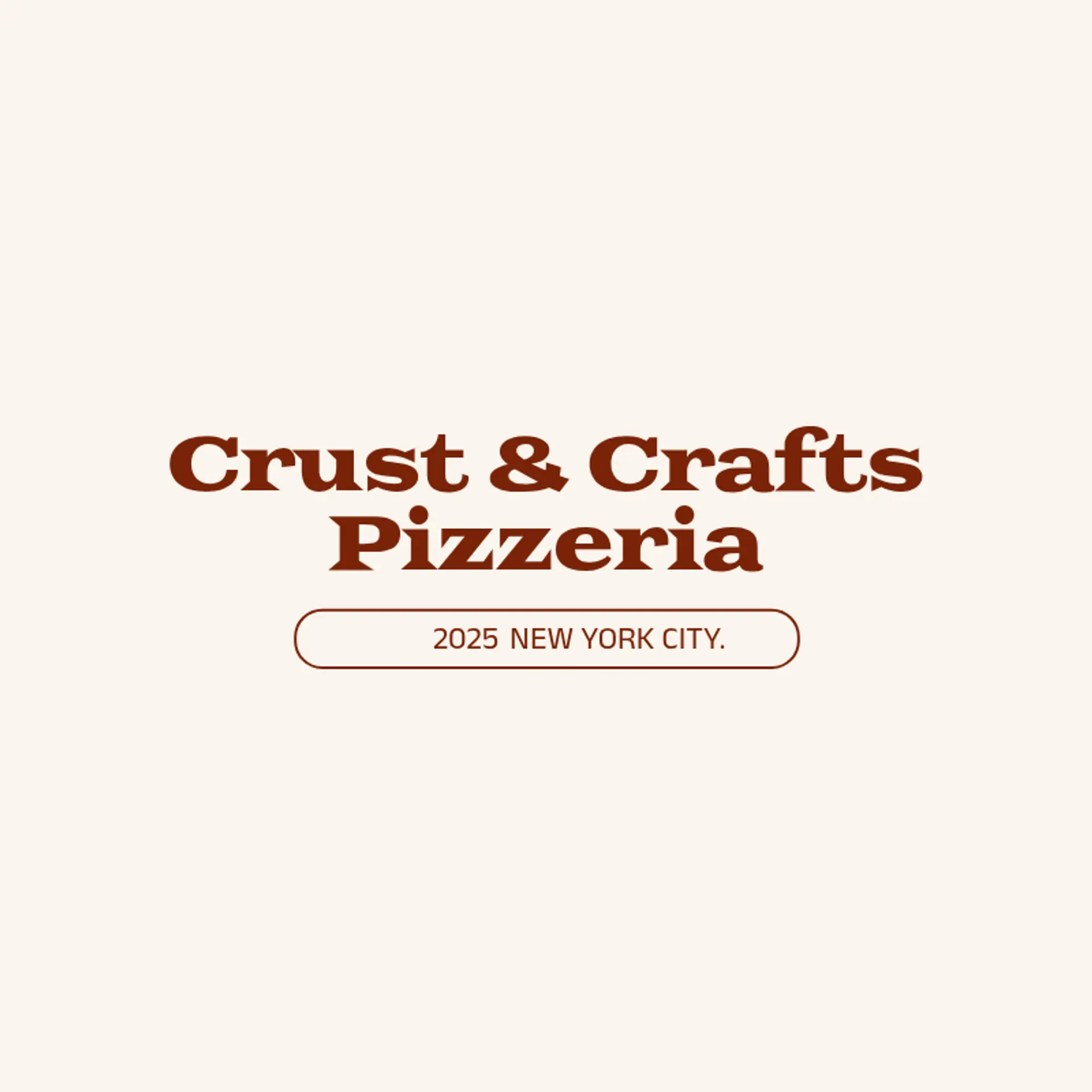 FireCrust Pizza Co. logo for pizza restaurant