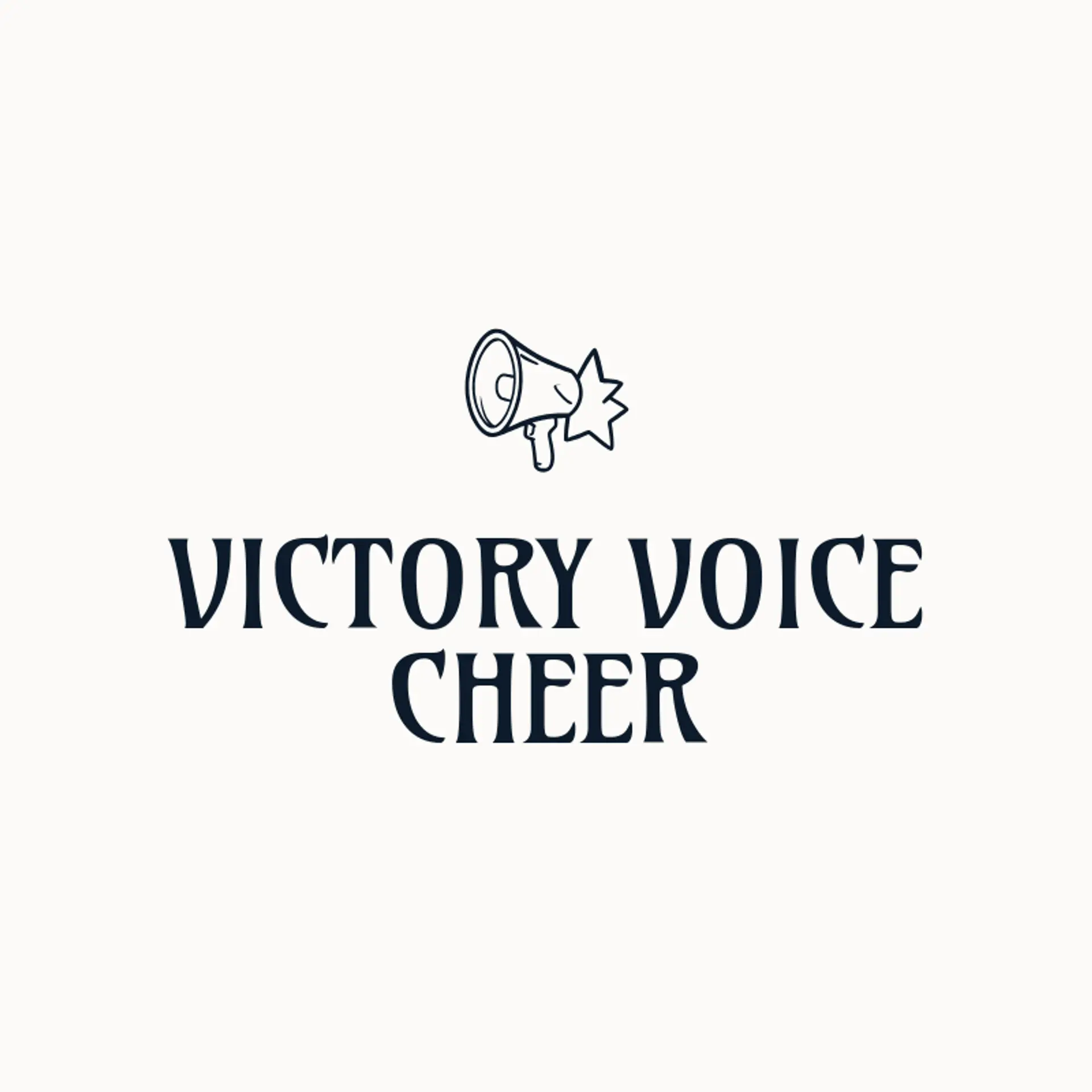 Victory Voice Cheer logo for cheerleading