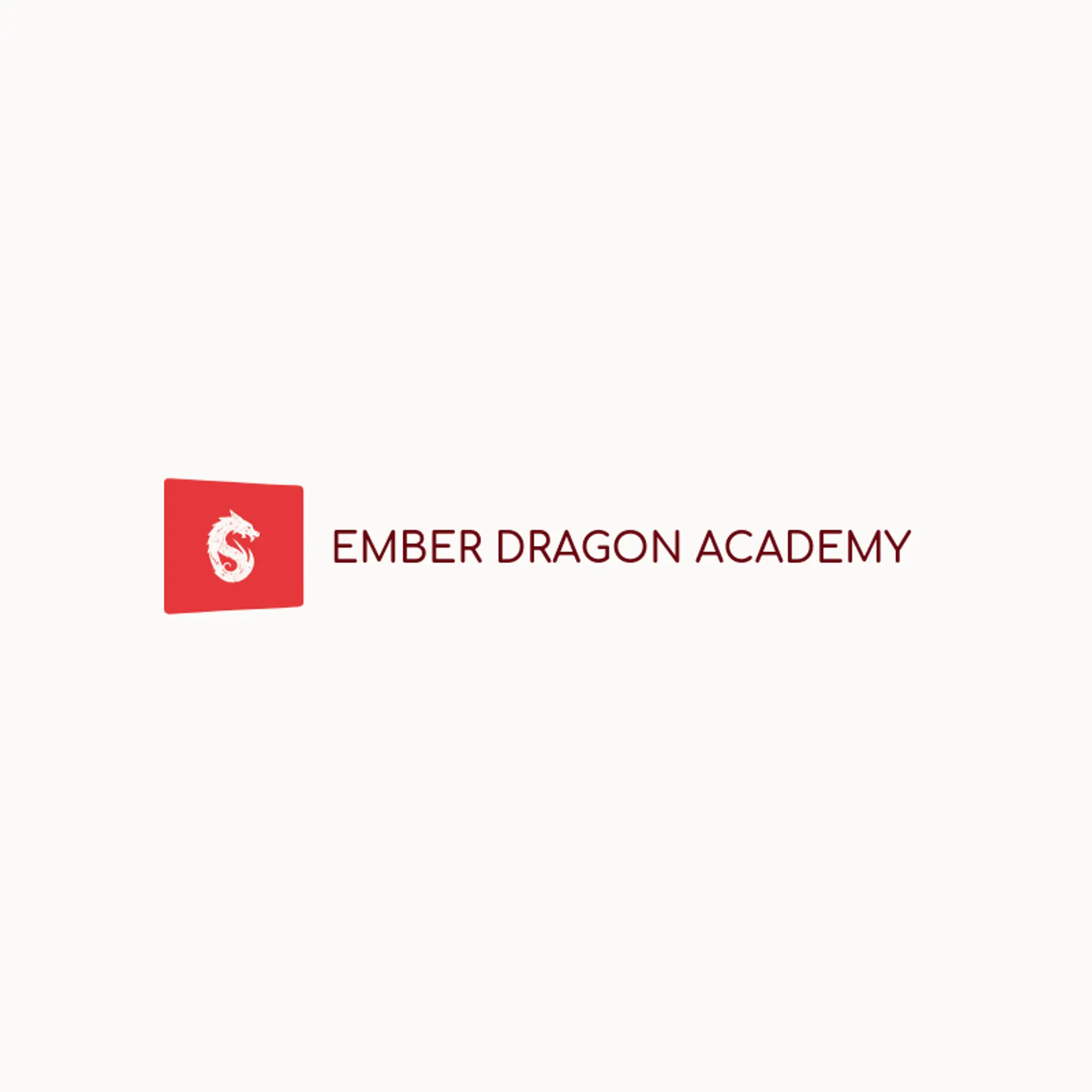 Ember Dragon Academy logo for ninja