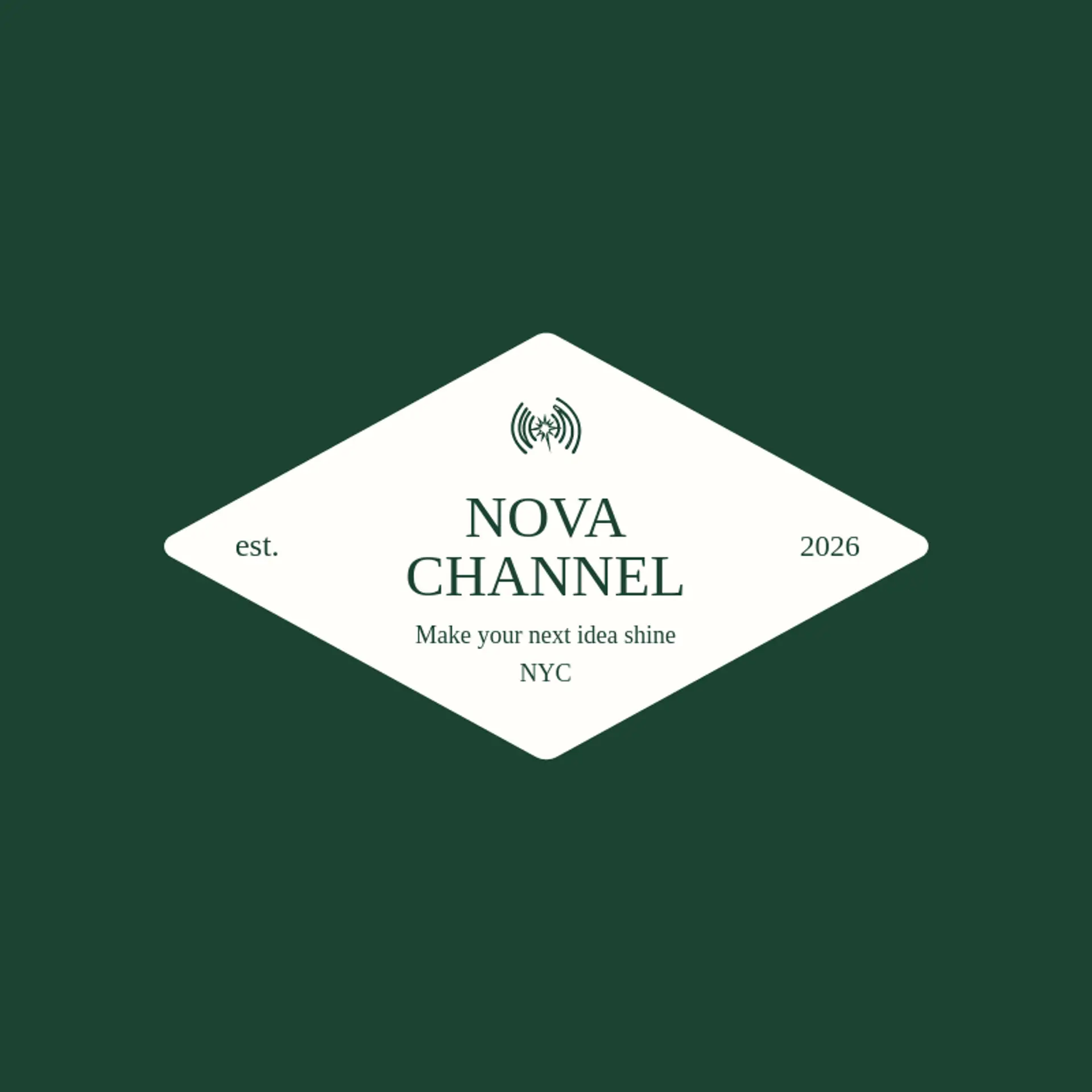 Nova Channel logo for streamer