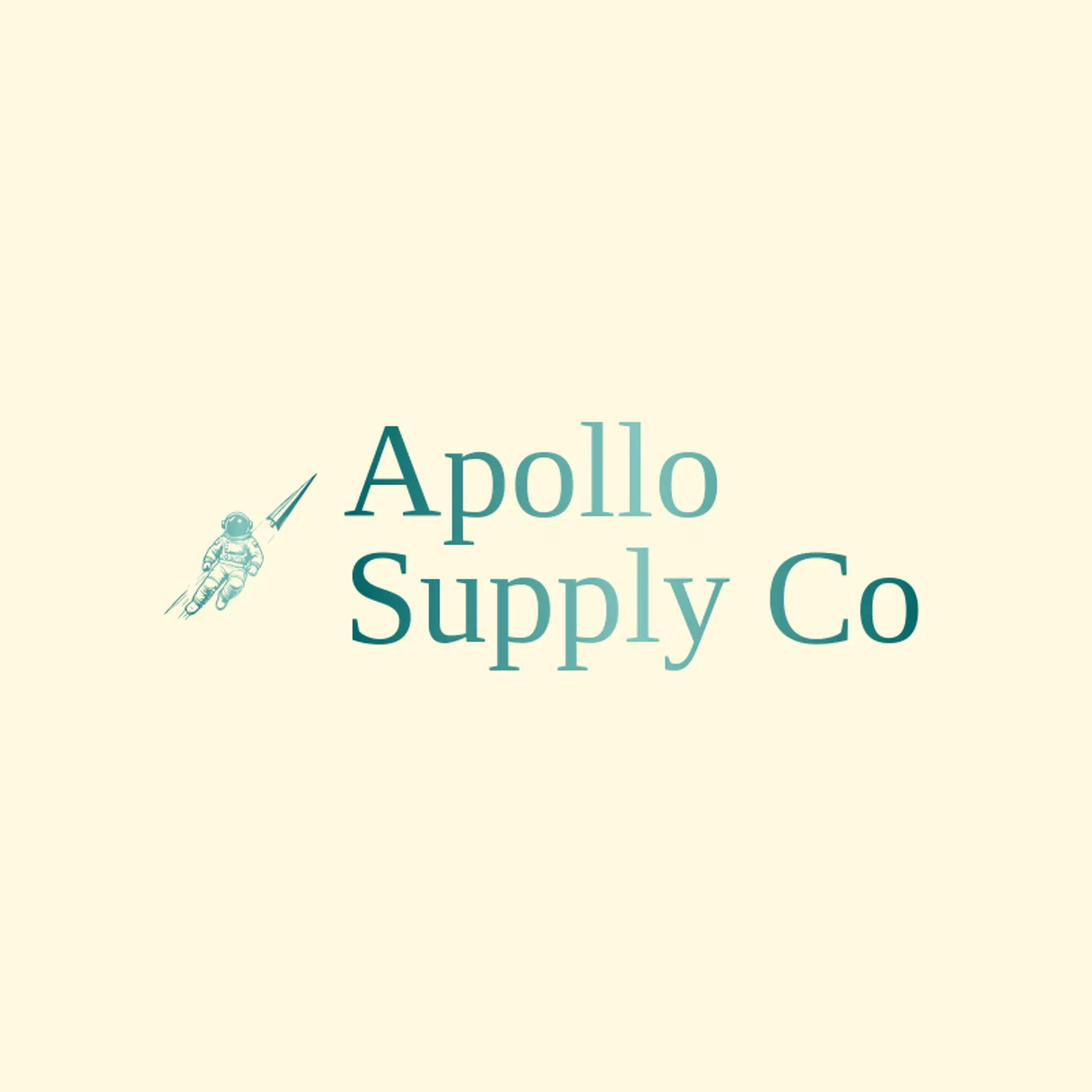 Apollo Supply Co logo for astronaut