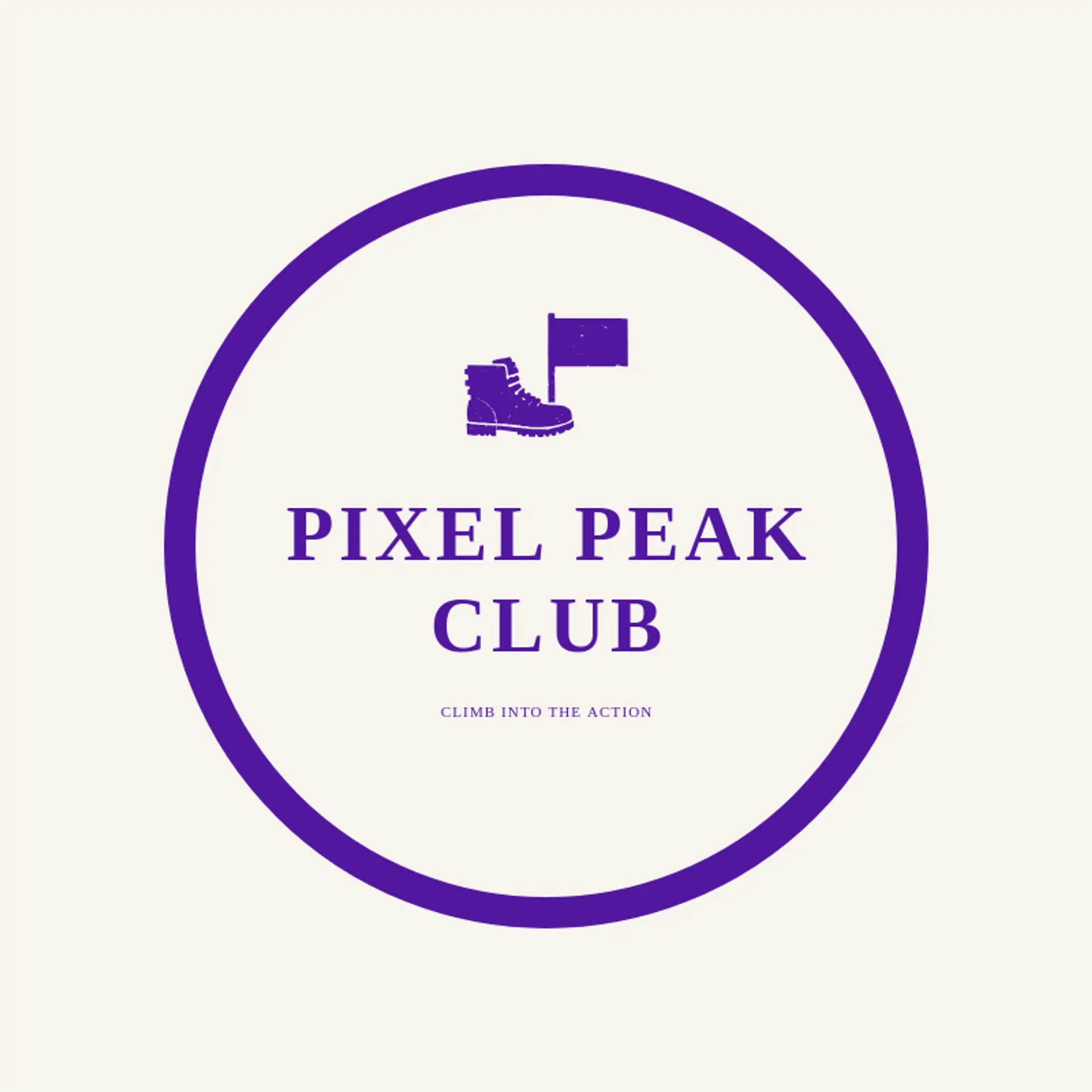 Pixel Peak Club logo for pixelated