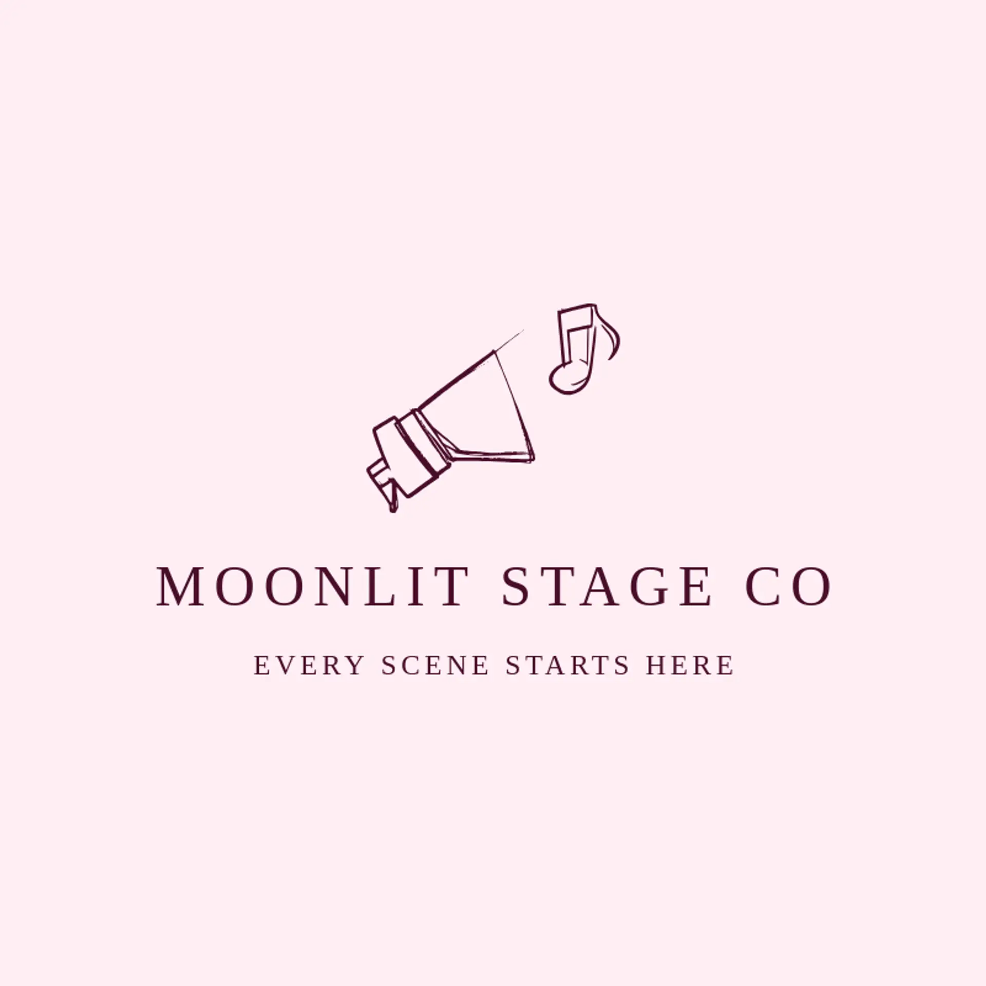 Moonlit Stage Co logo for theatre