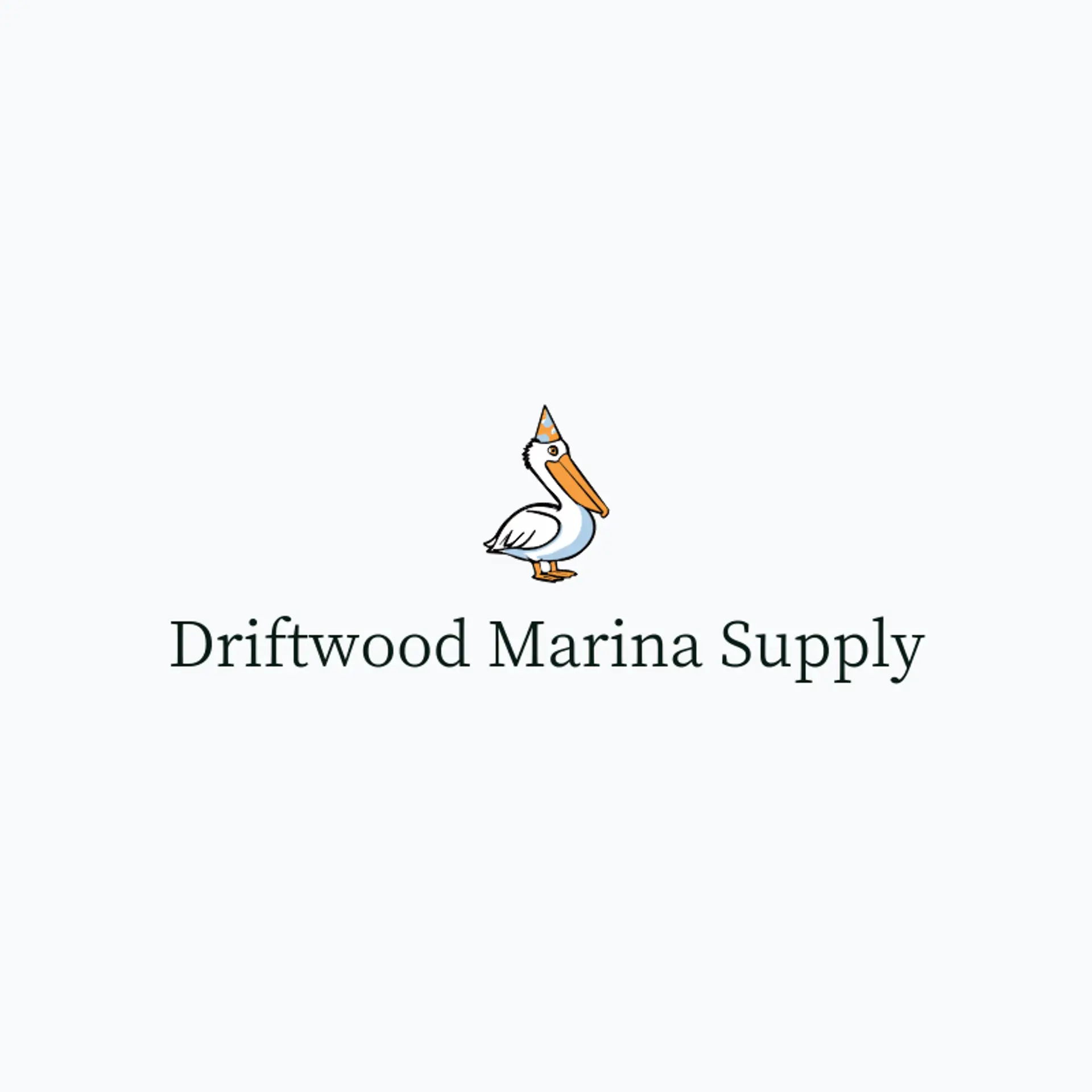 Driftwood Marina Supply logo for pelican