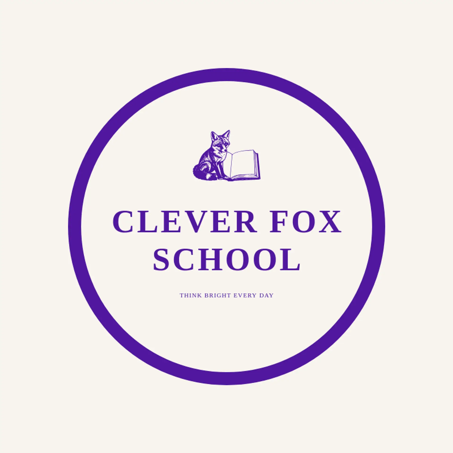 Clever Fox School logo for class