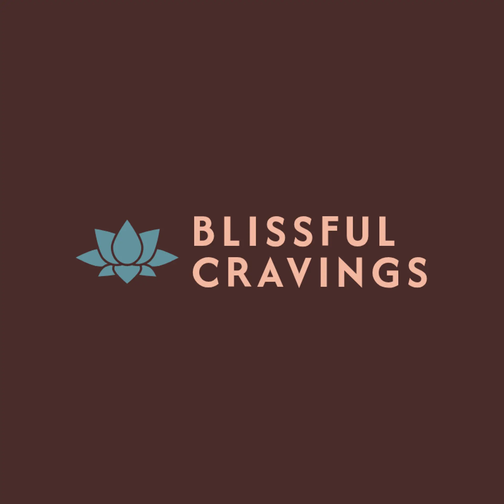 Blissful Cravings logo for cake