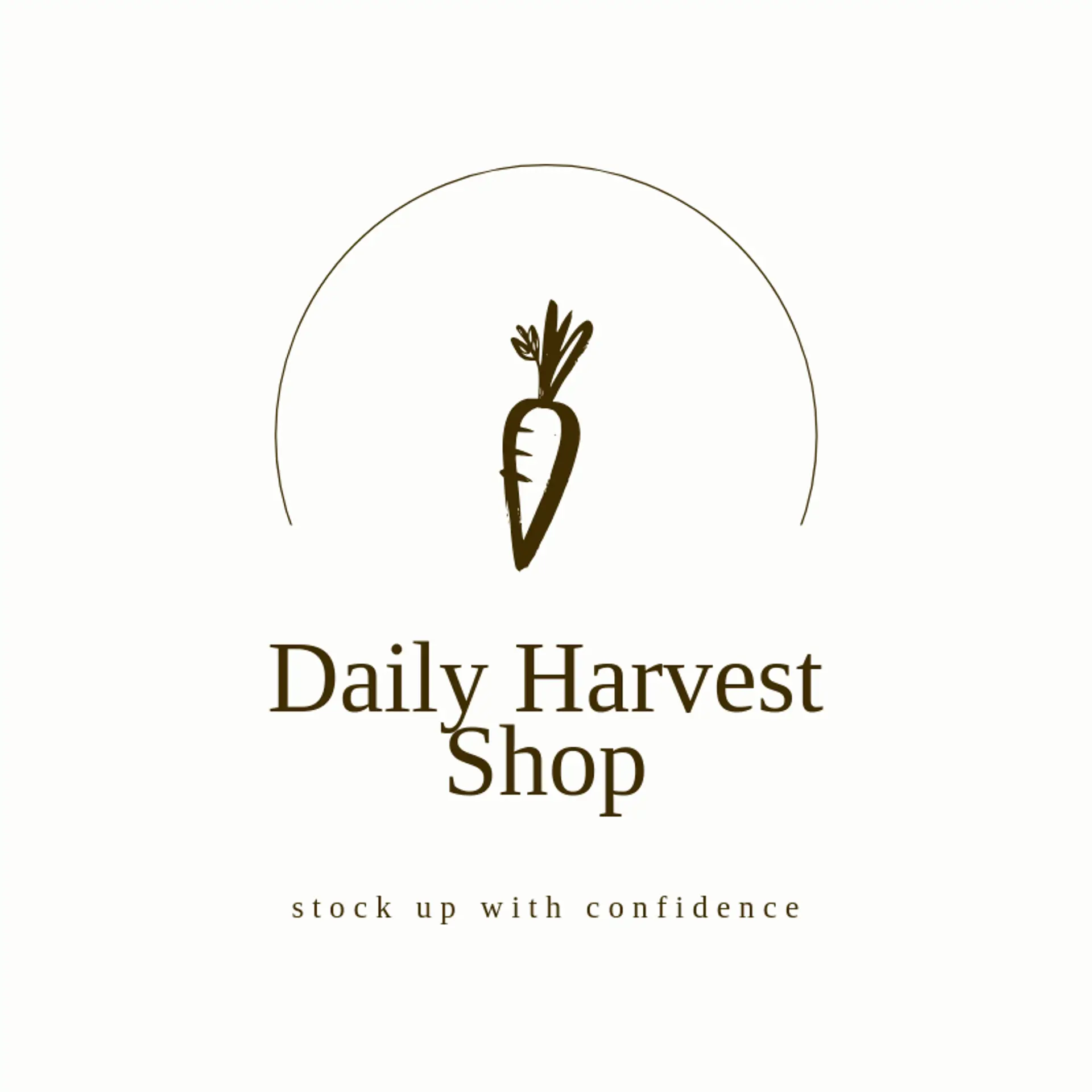 Daily Harvest Shop logo for grocery store