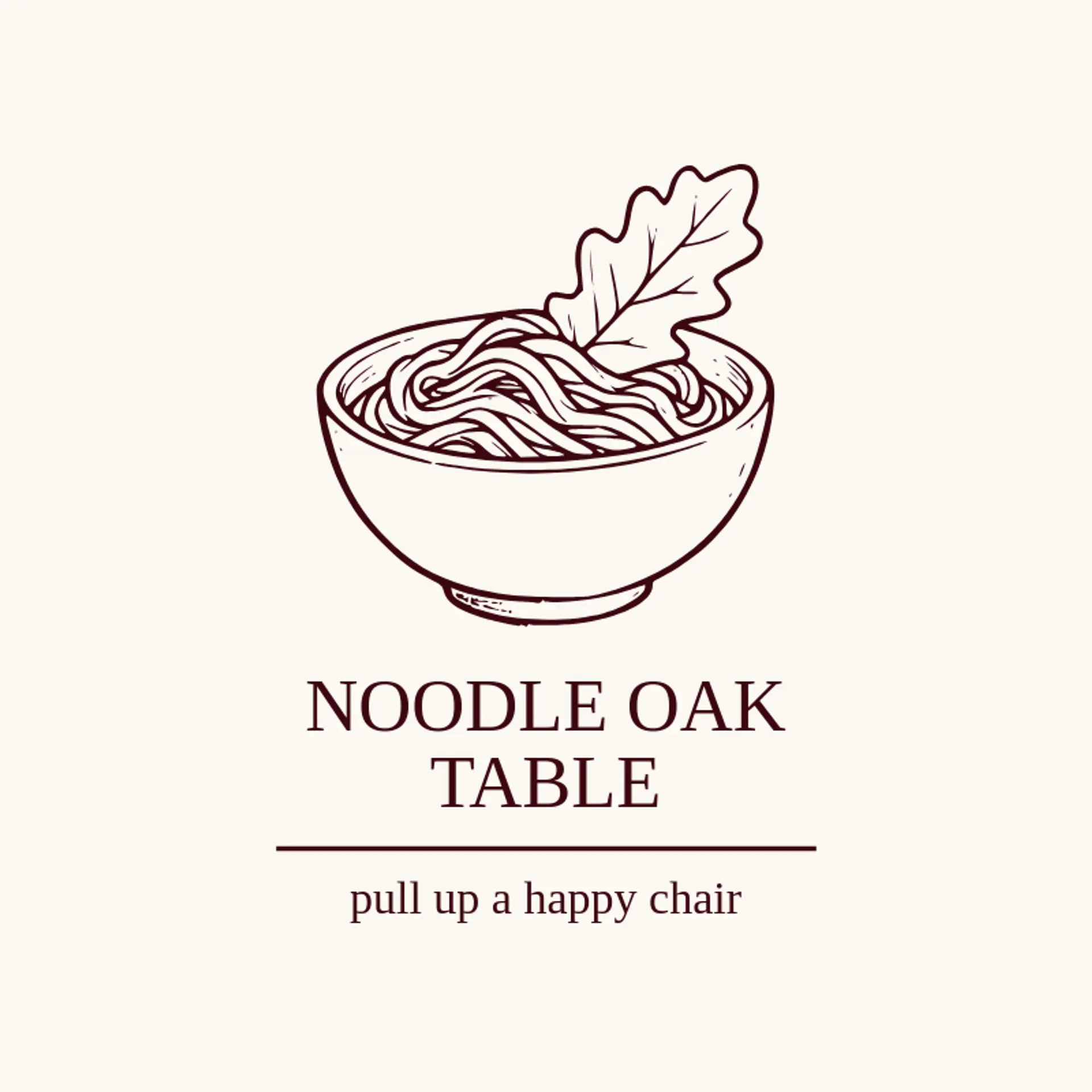 Noodle Oak Table logo for noodle
