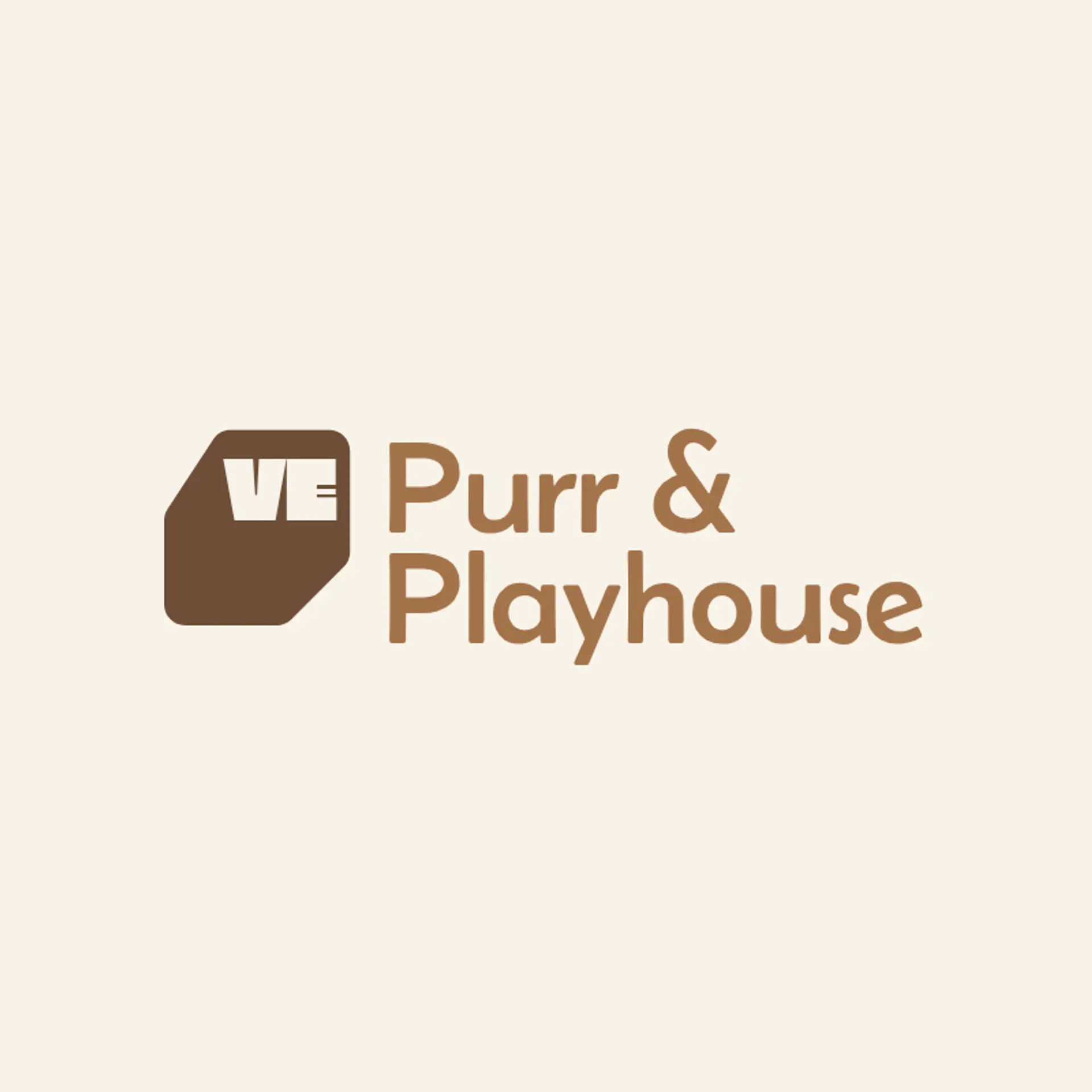 Purr & Playhouse logo for cat pet care