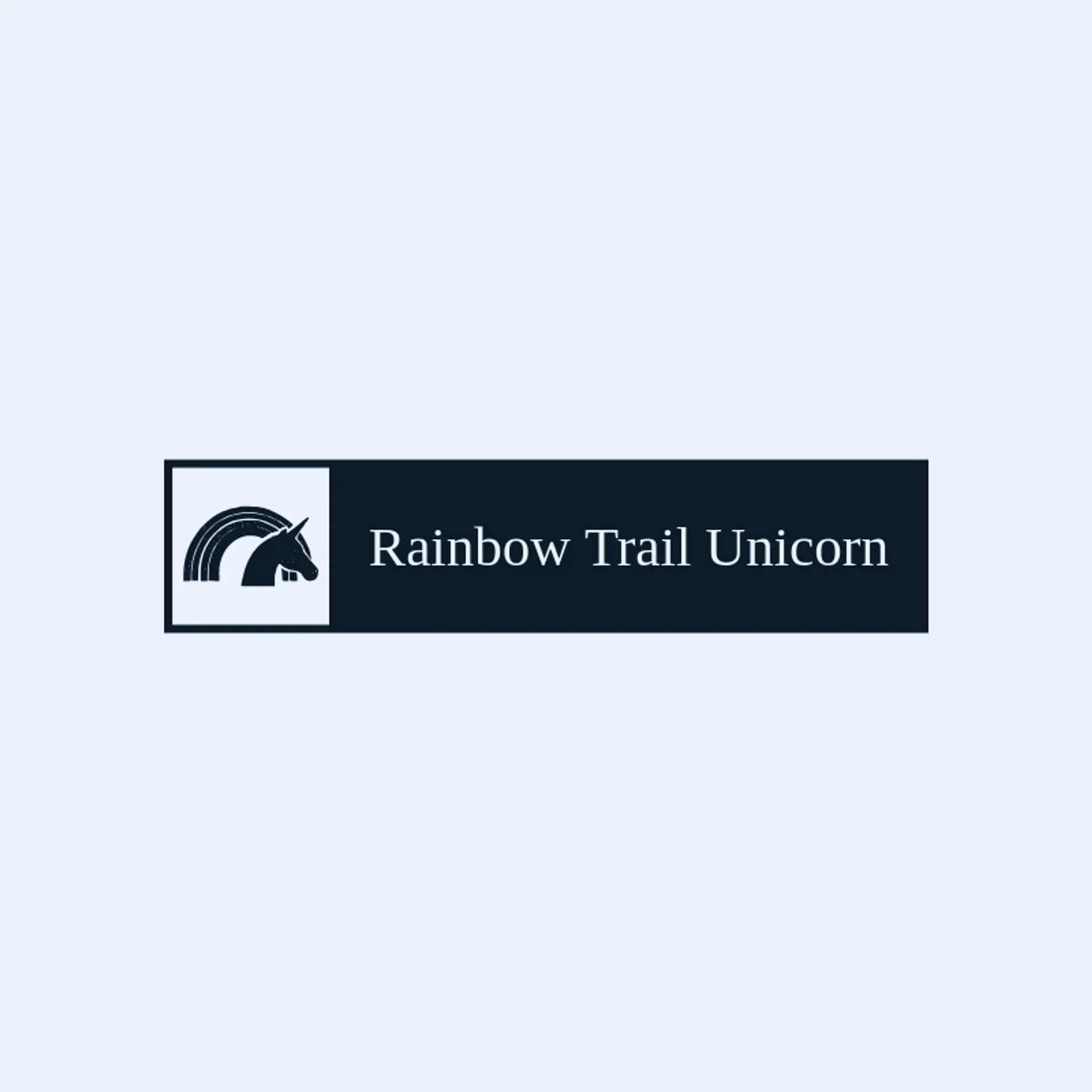 Rainbow Trail Unicorn logo for unicorn
