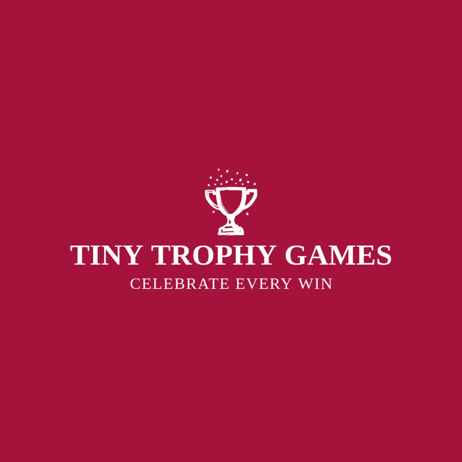 Tiny Trophy Games logo for pixelated