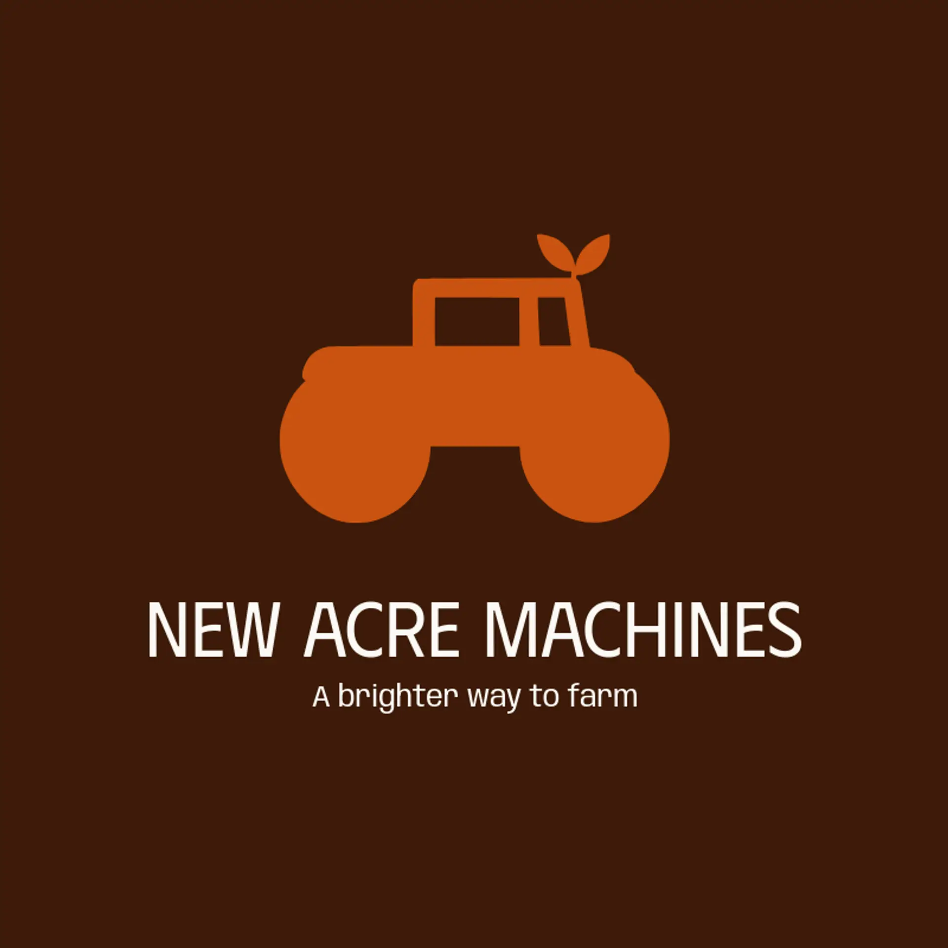 New Acre Machines logo for tractor