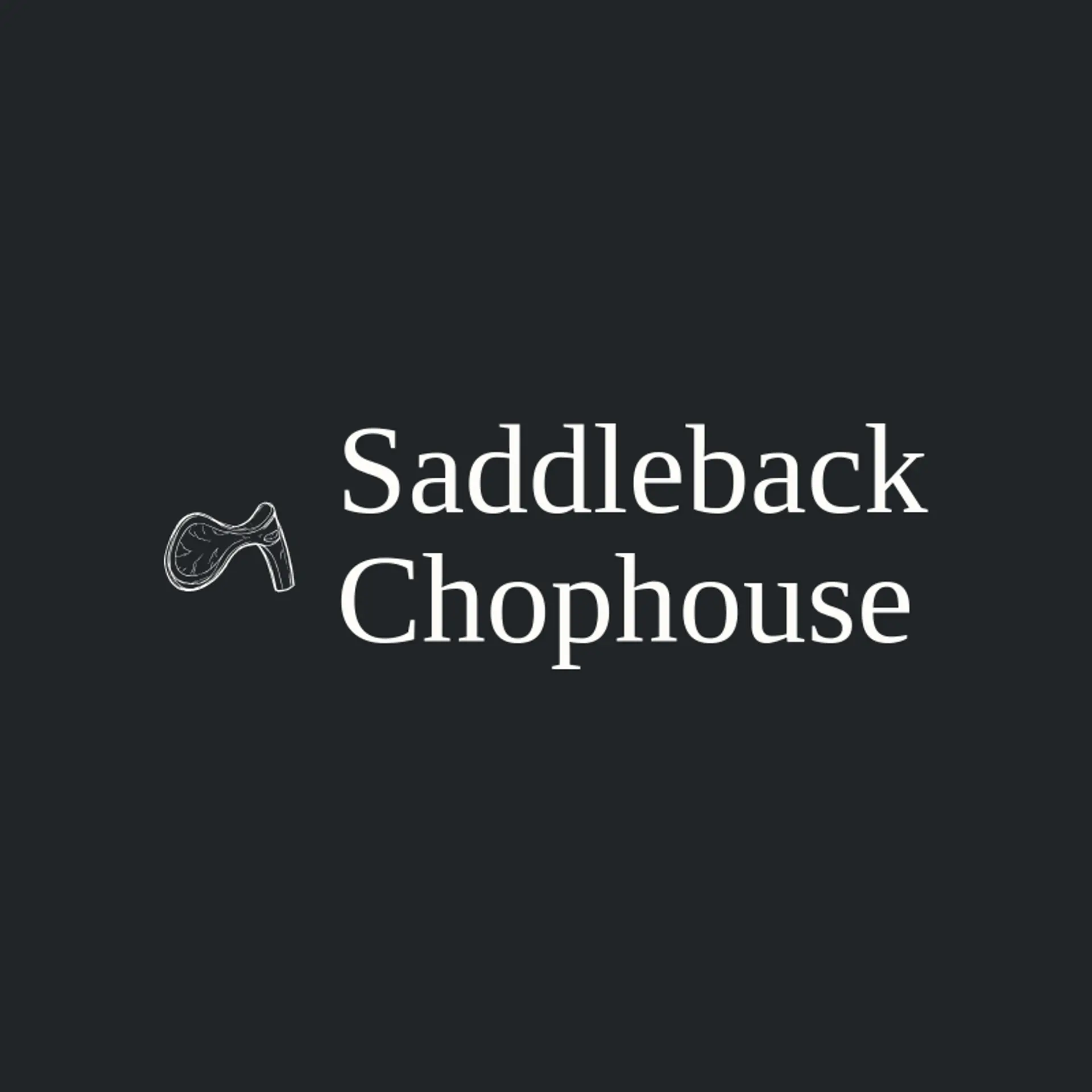 Saddleback Chophouse logo for steakhouse