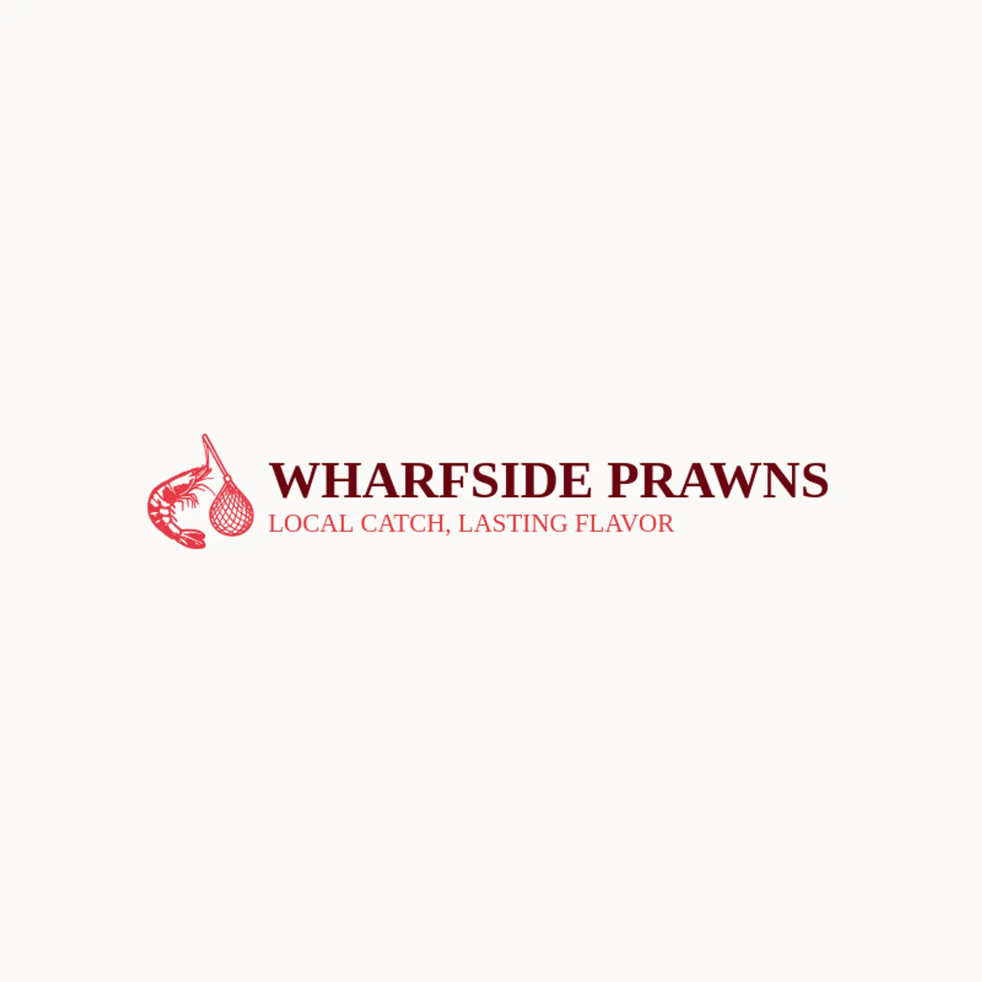 Wharfside Prawns logo for shrimp