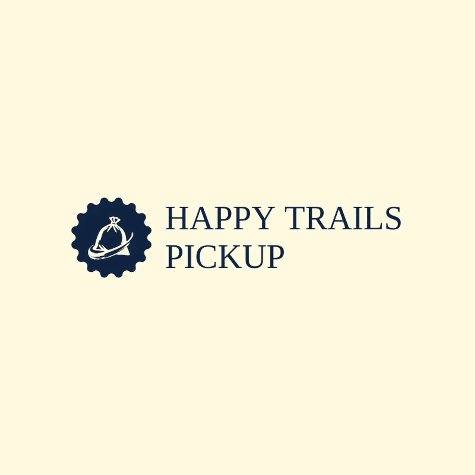 Happy Trails Pickup logo for garbage