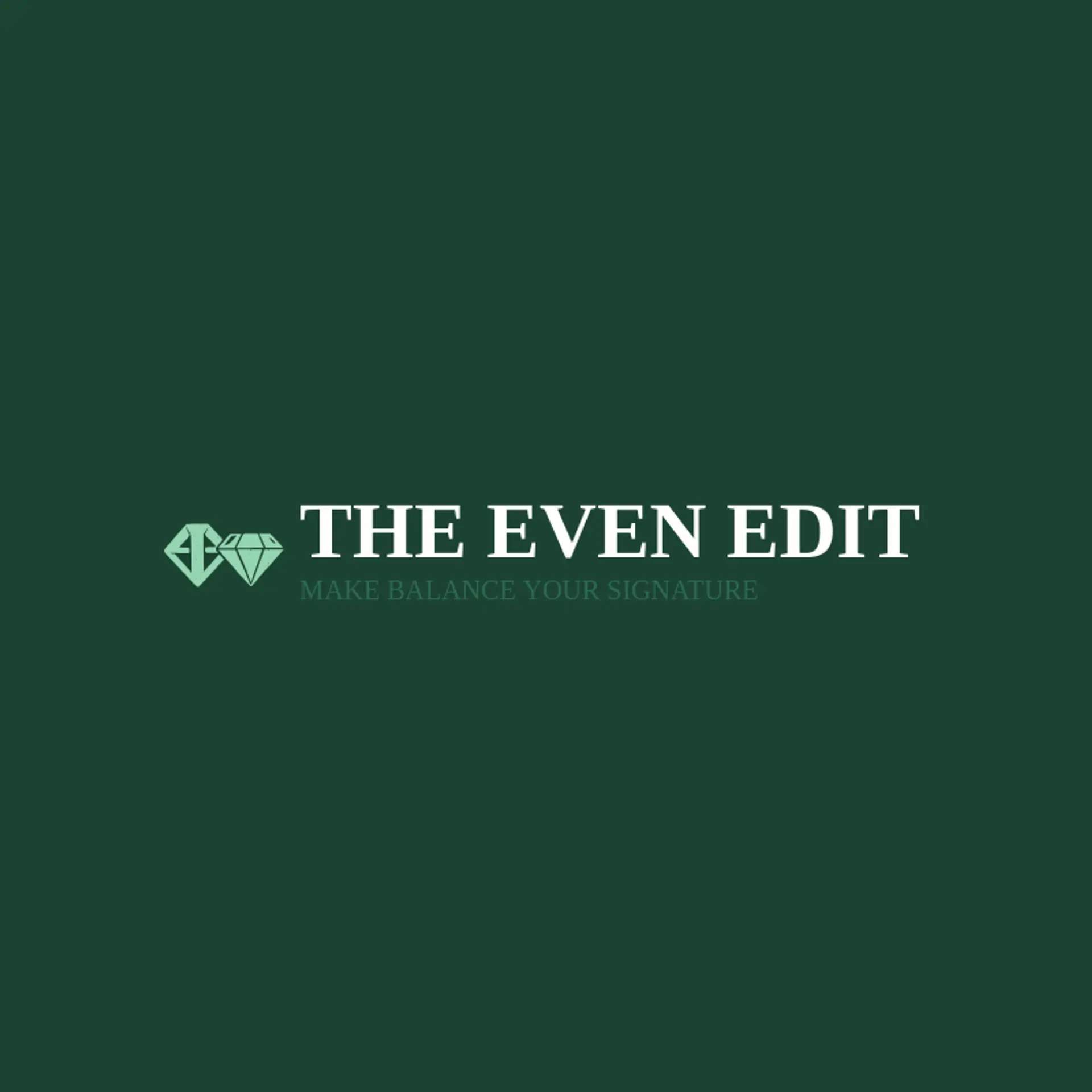 The Even Edit logo for symmetry
