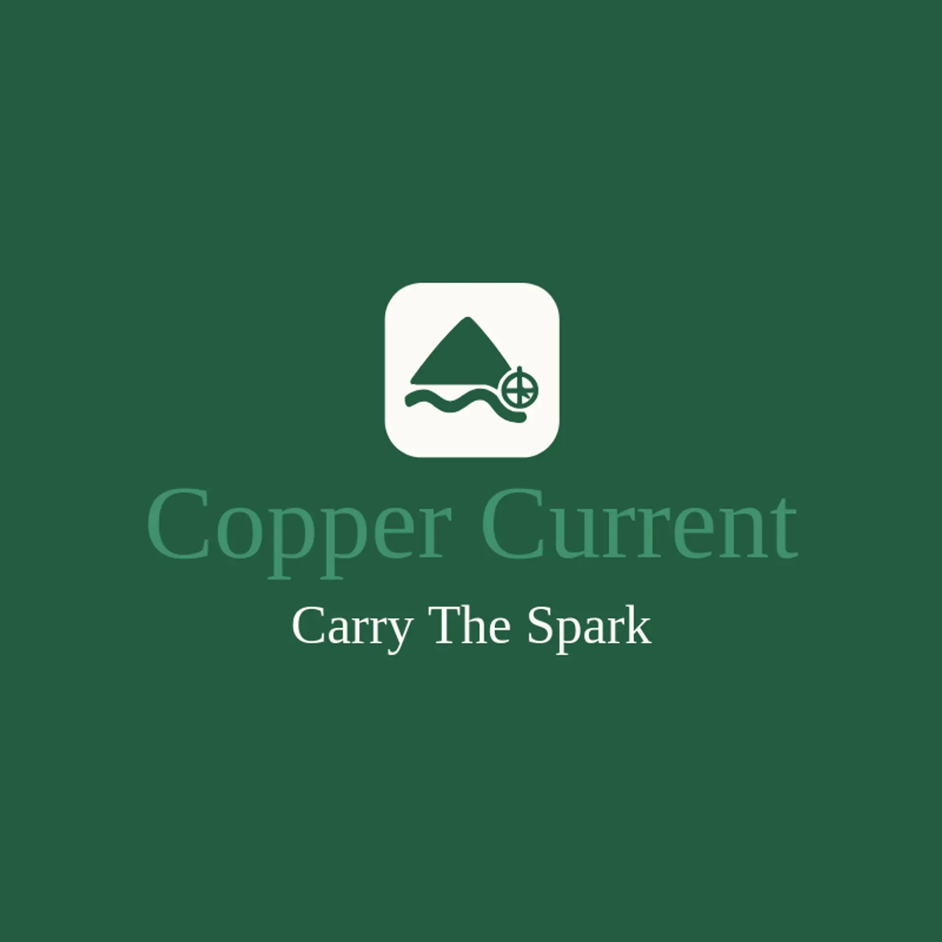Copper Current logo for river
