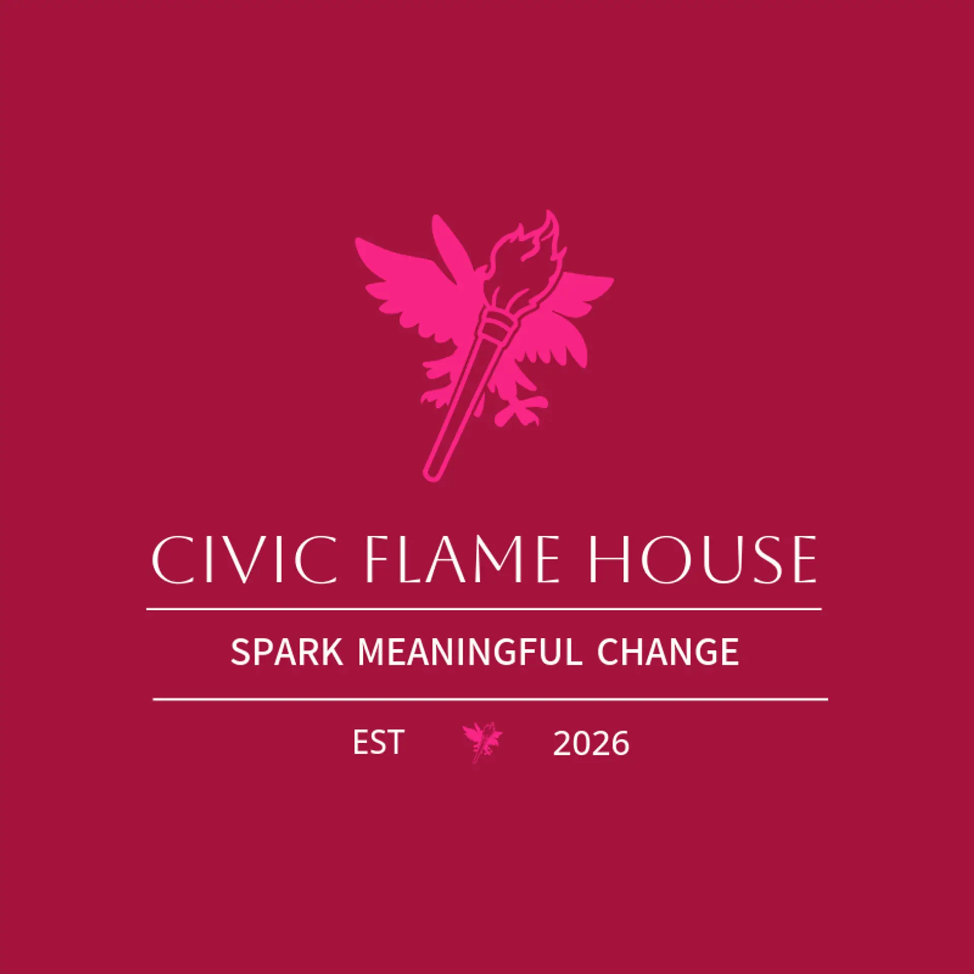 Civic Flame House logo for american