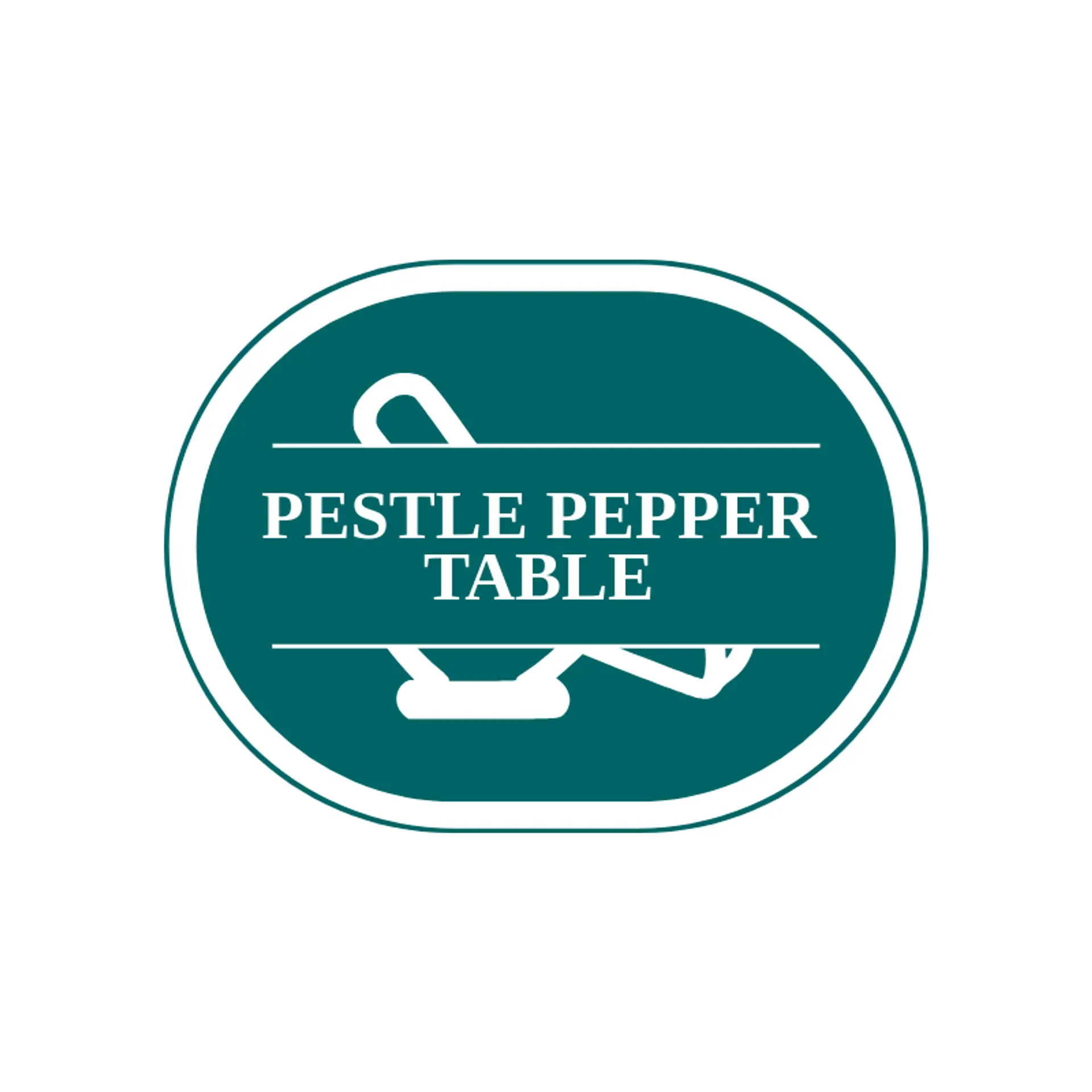 Pestle Pepper Table logo for mexican restaurant